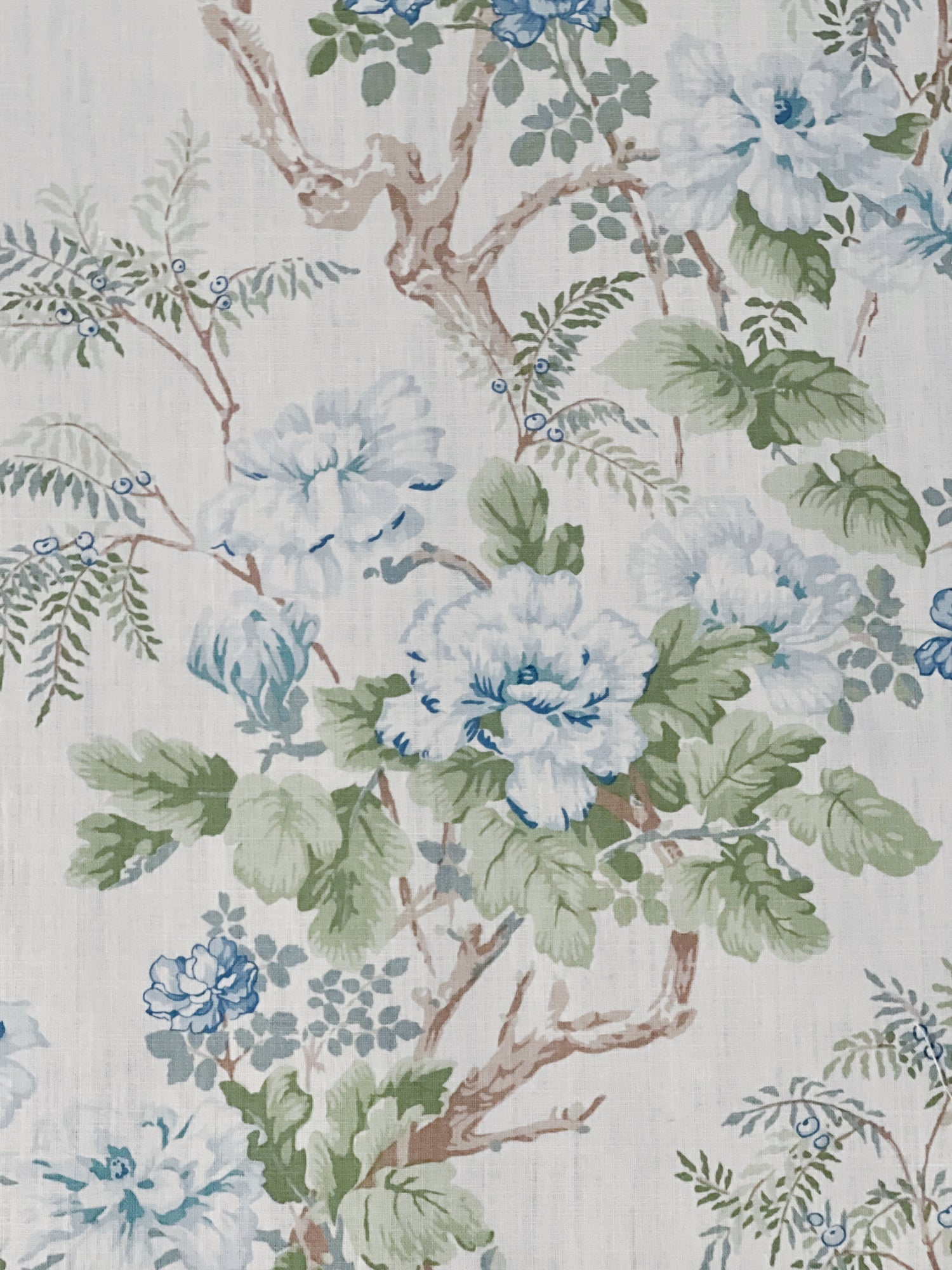Lee Jofa Chinese peony fabric, custom fabric upholstery, New Orleans home decor, house of modern vintage