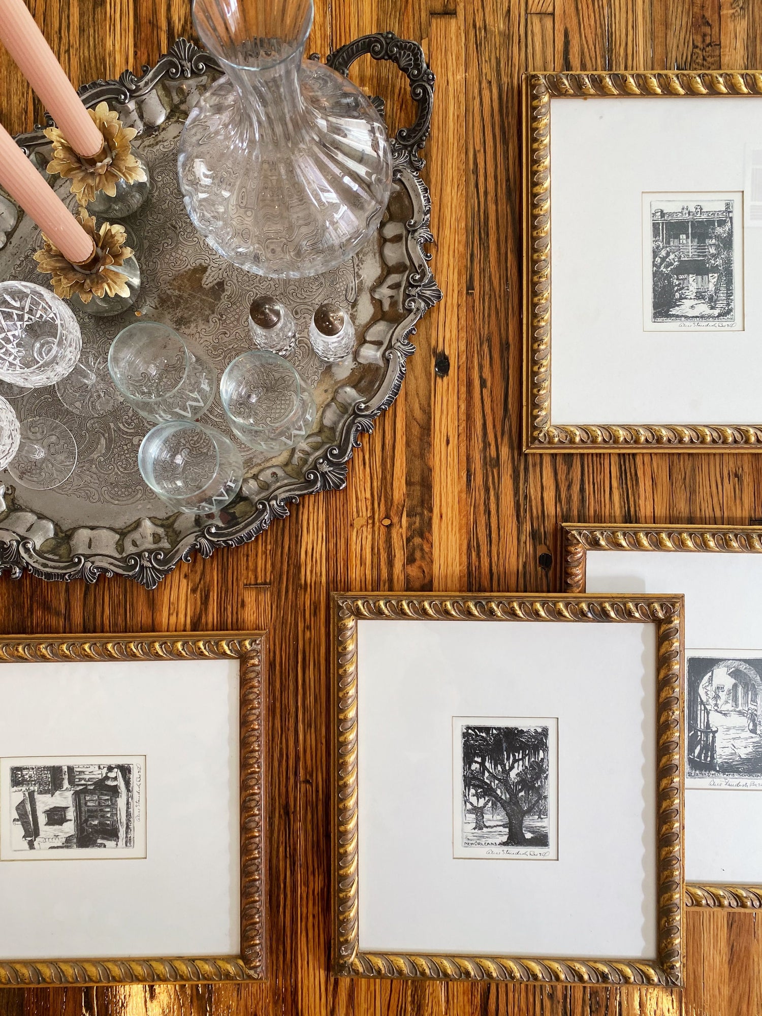 vintage Ritz Carlton art, vintage framed art, vintage wall decor, house of modern vintage, vintage home decor