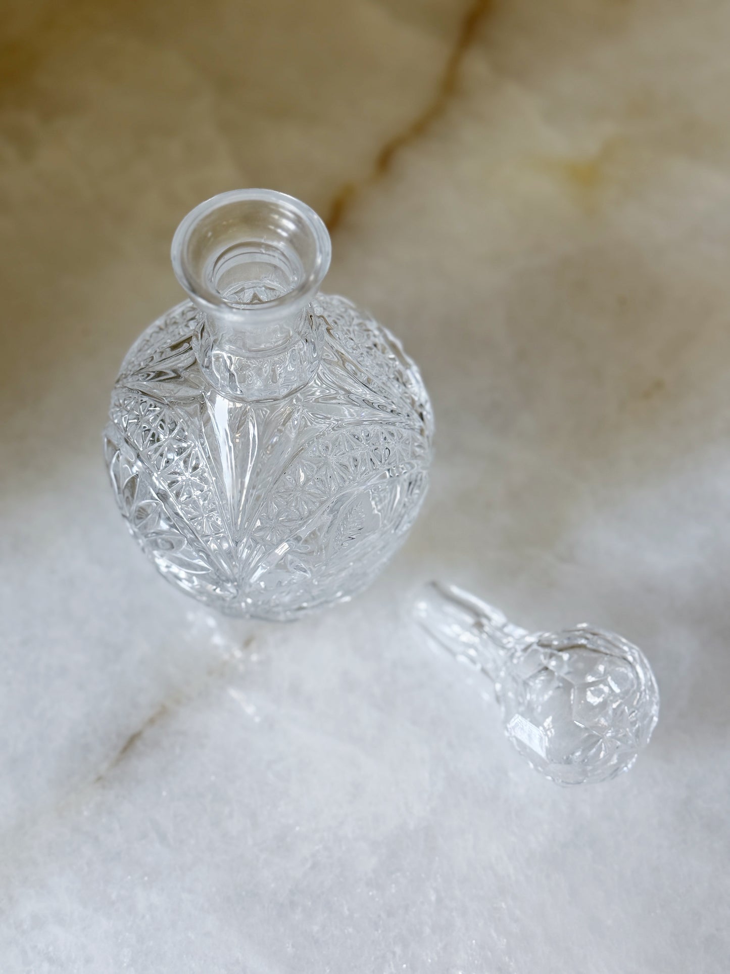 Petite Vintage Crystal Decanter