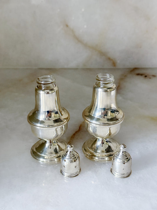Vintage Sterling Silver Salt & Pepper Shakers