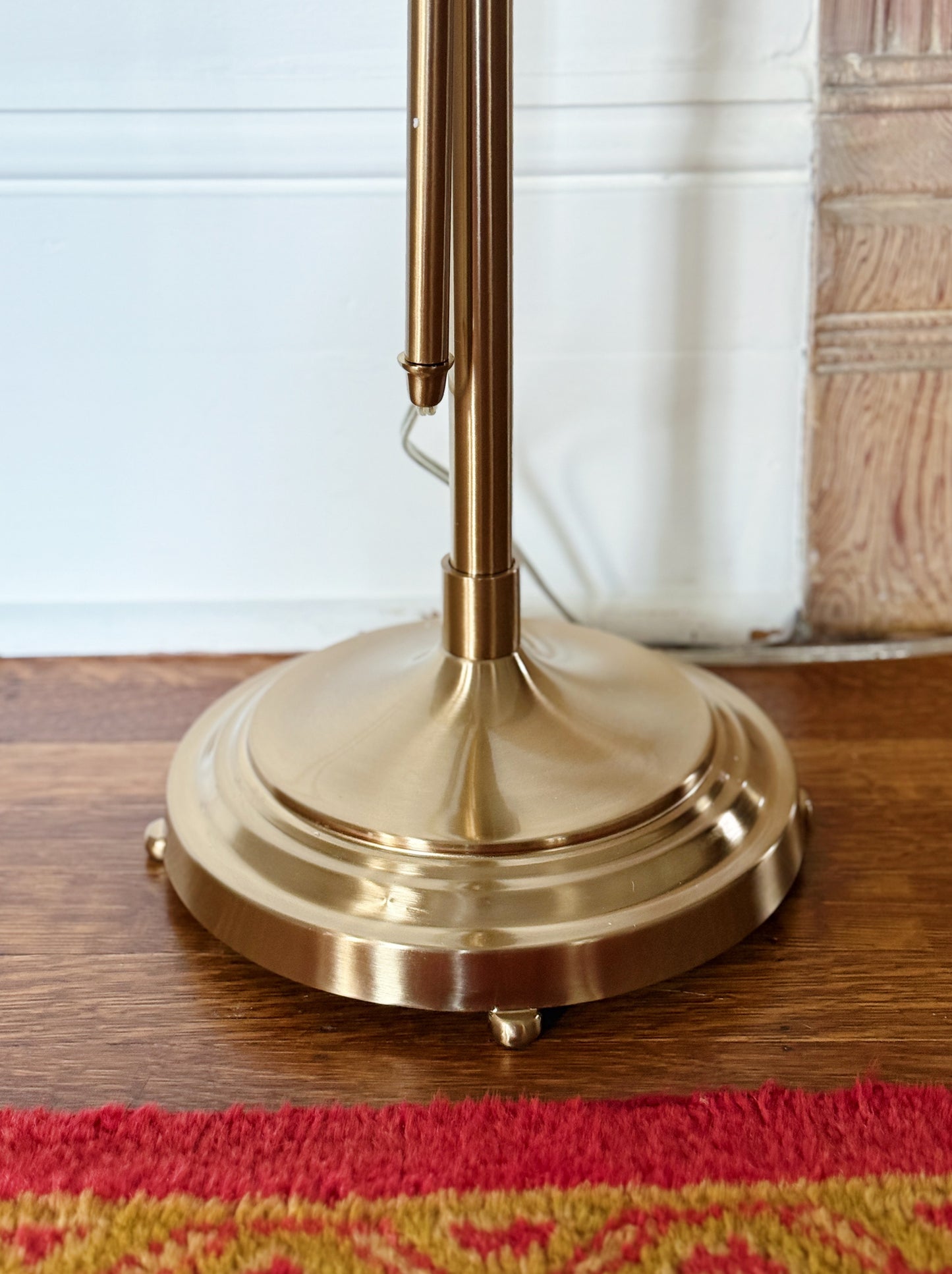 Brass Library Floor Lamp