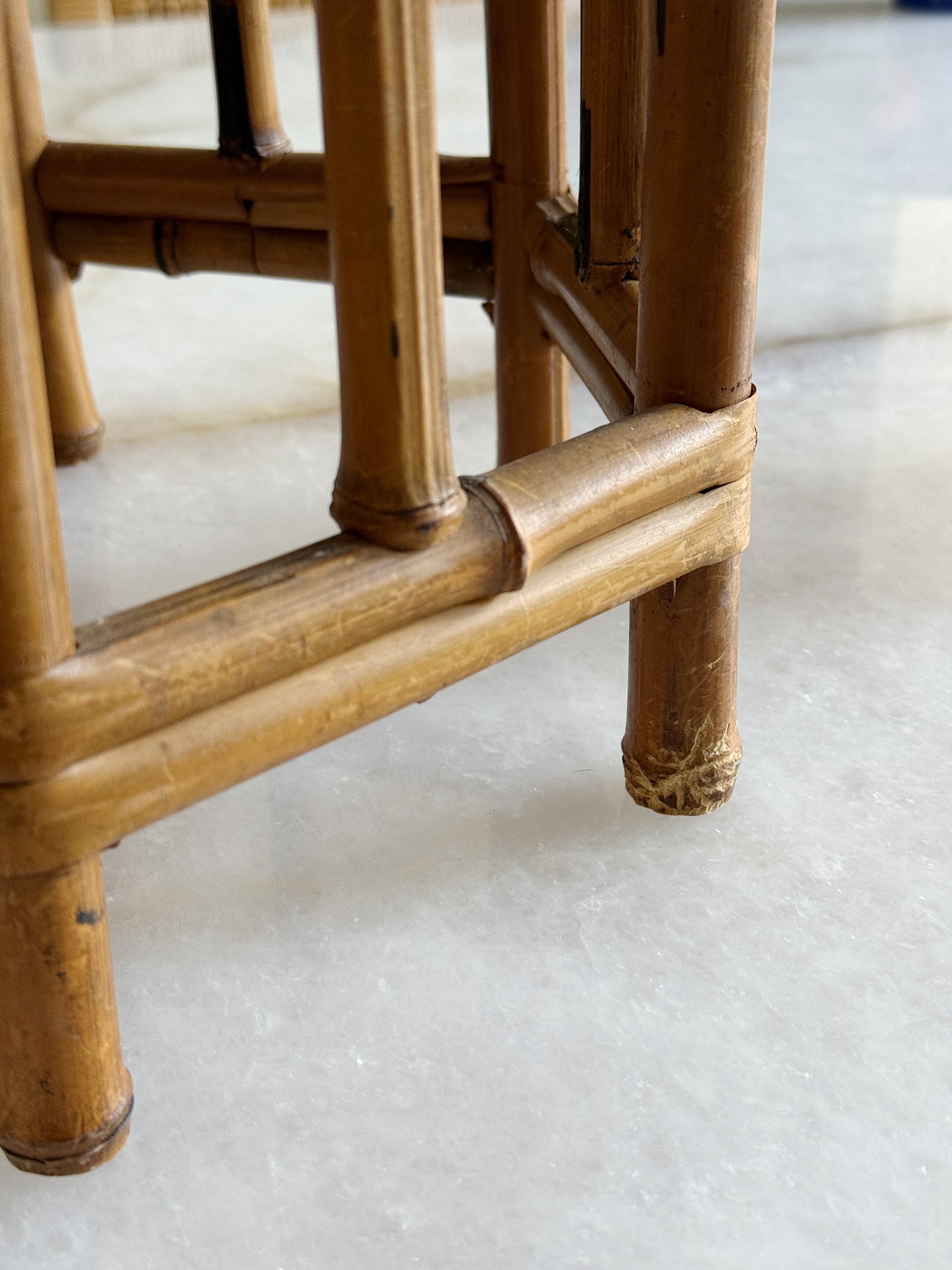 Mid-Century Modern Vintage Bamboo Plant Stand