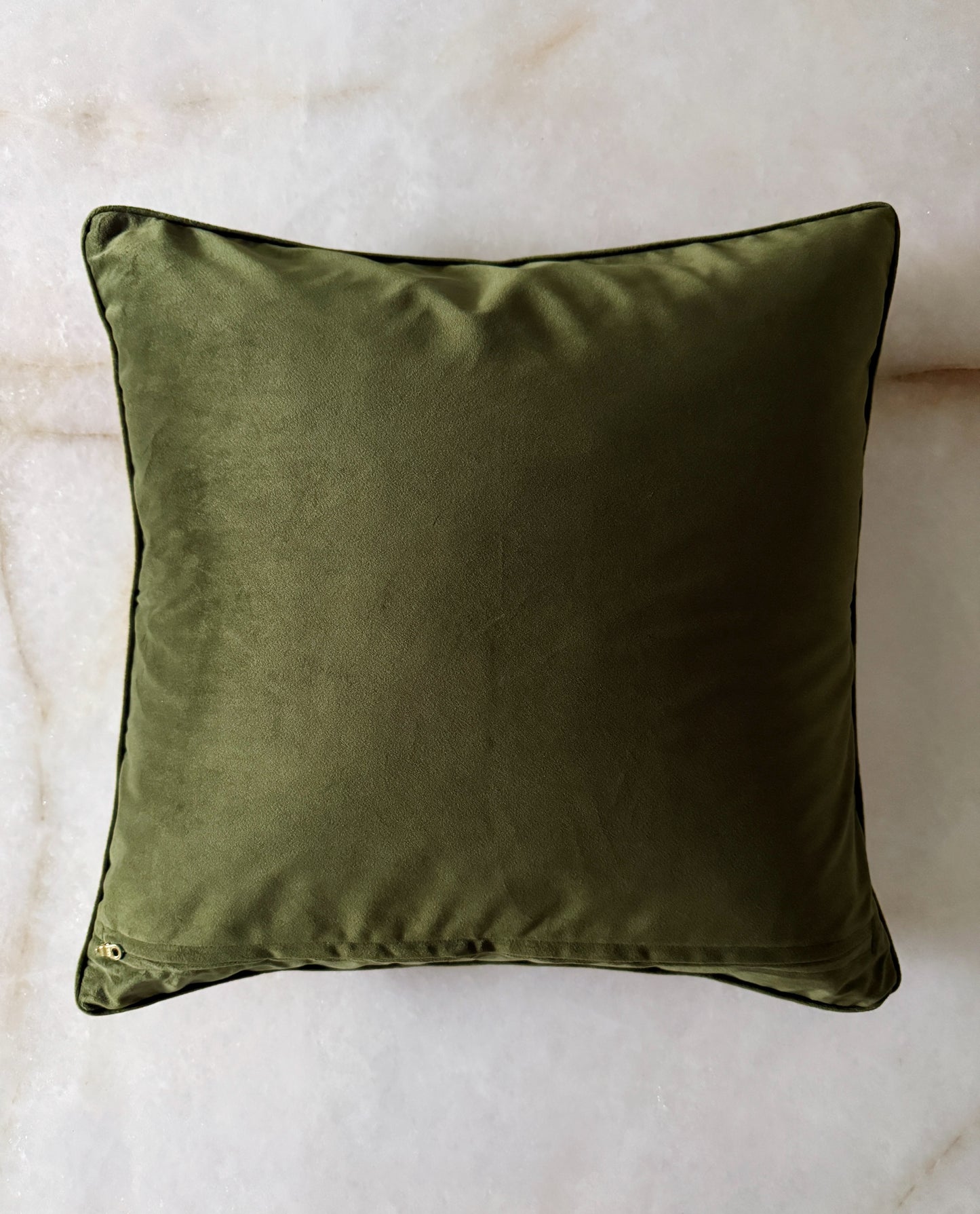 Emerald Green Velvet Throw Pillow with Down Insert | 20x20 Accent Pillow