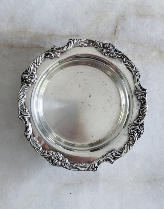 Vintage Silver Plate Wine Coaster