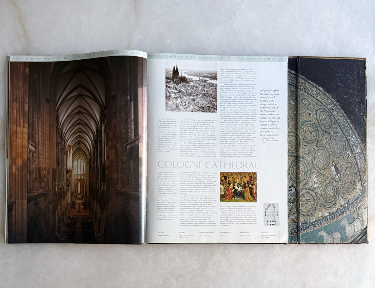 Interior spread on Cologne Cathedral in the Churches book
