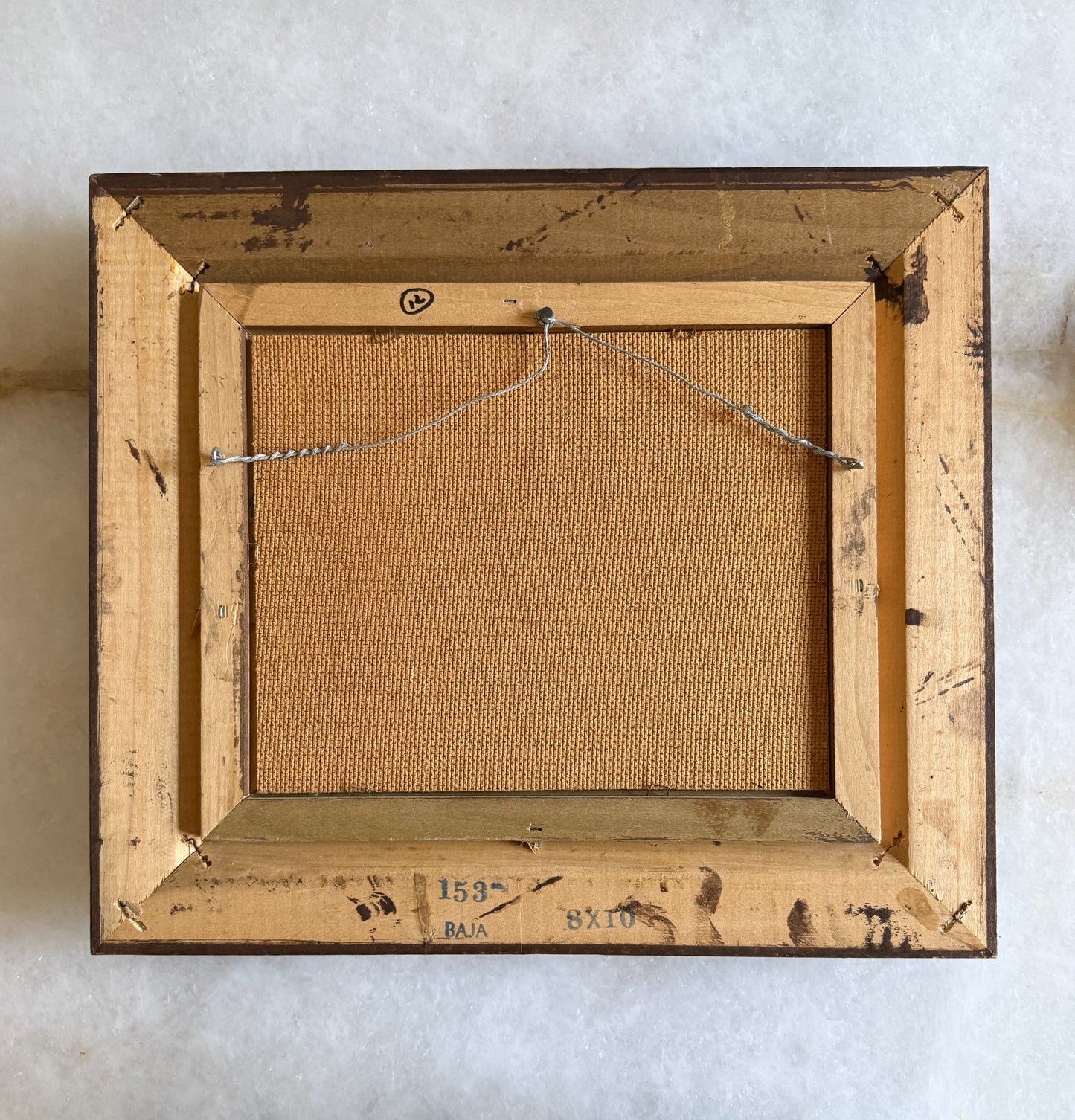 Vintage Framed Oil Painting – Parisian Street Scene