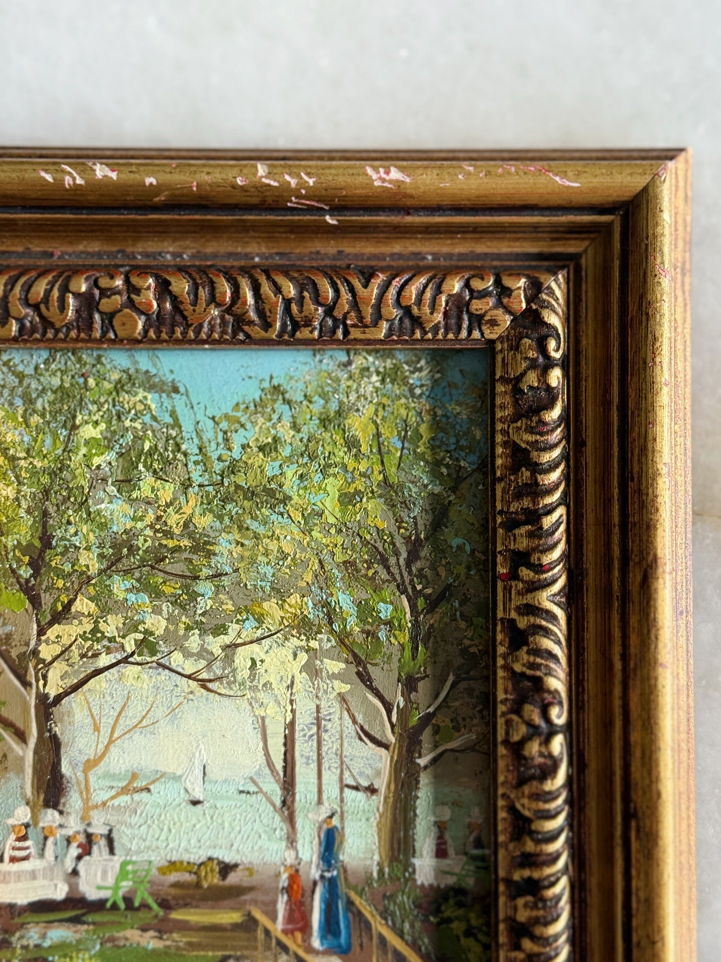 Vintage Framed Dutch Oil Painting