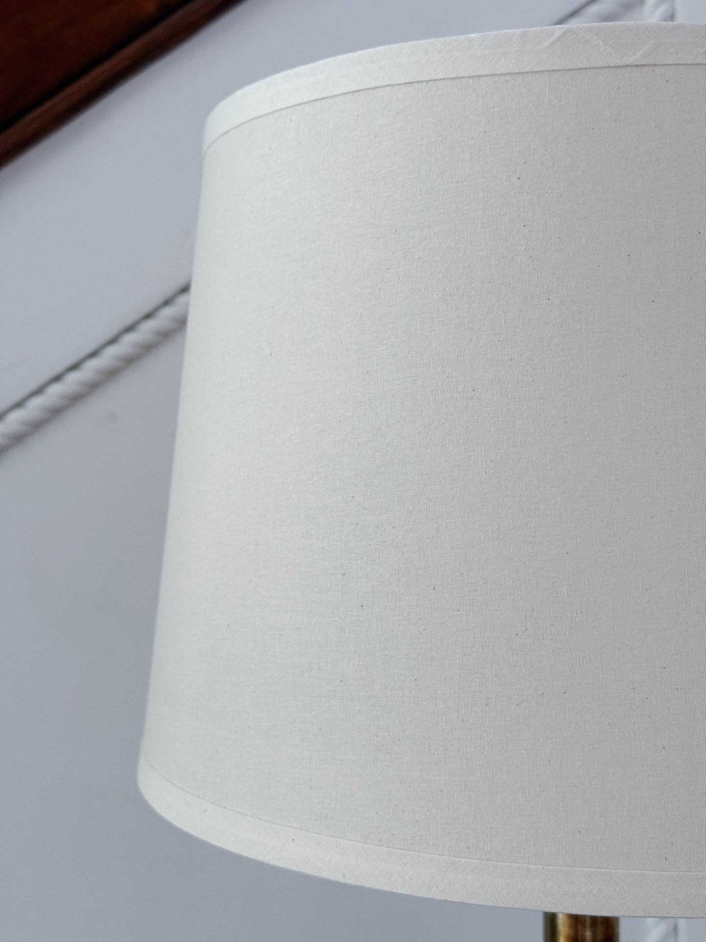 Vintage Stiffel Brass Table Lamps with Ivory Shades