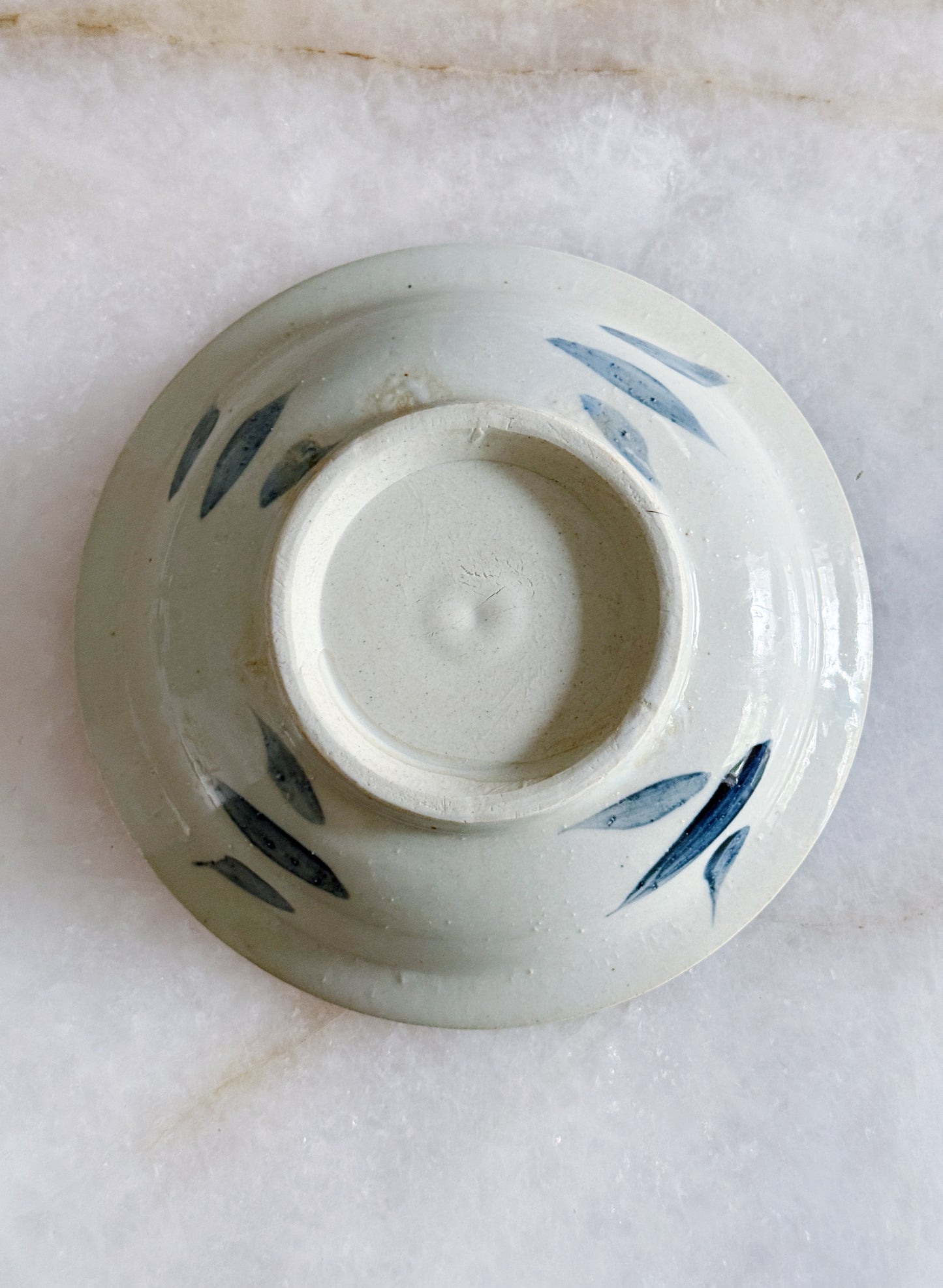 Blue & White Porcelain Koi Fish Decorative Dish