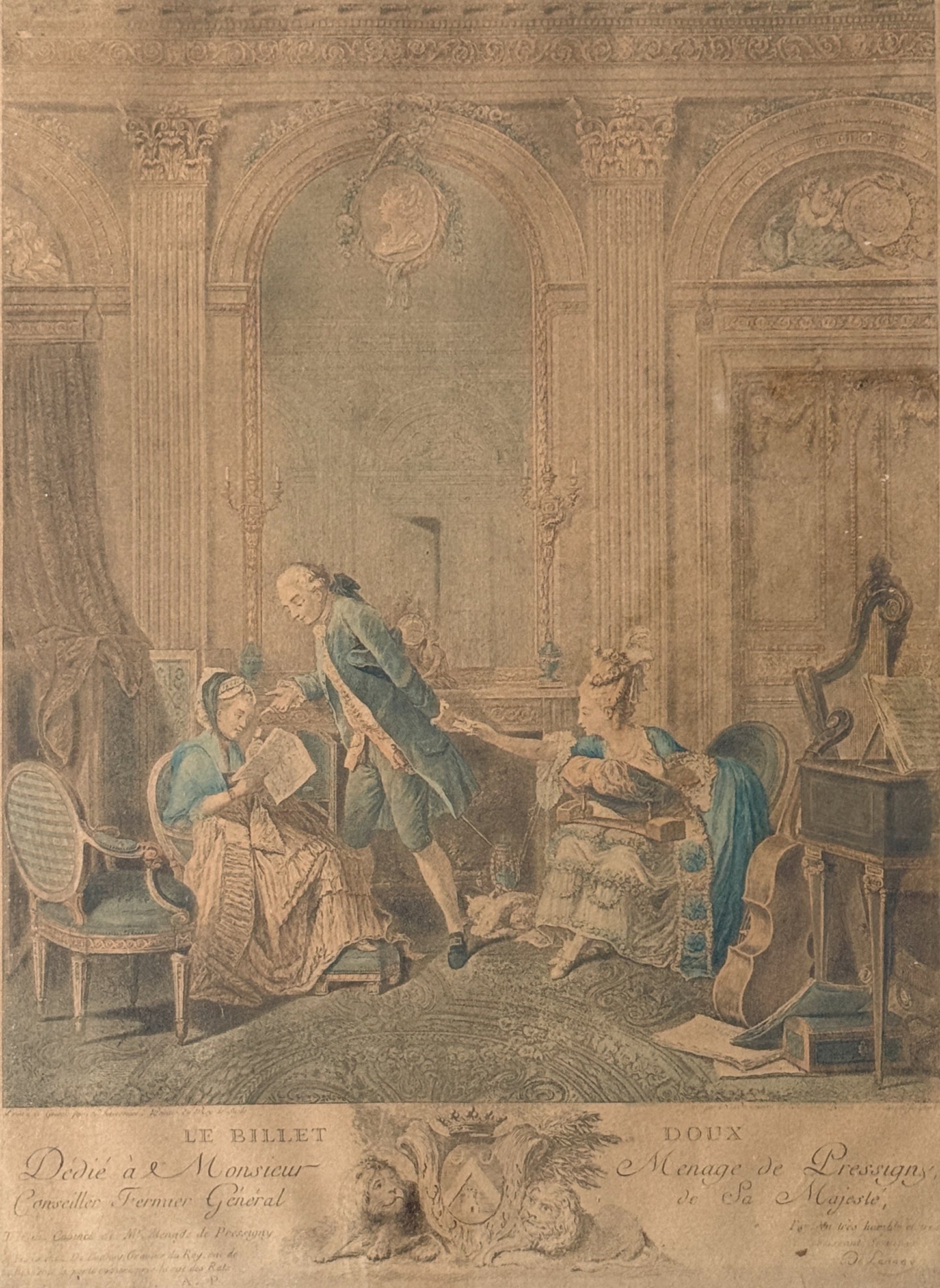 Le Billet Doux - Antique Framed Art
