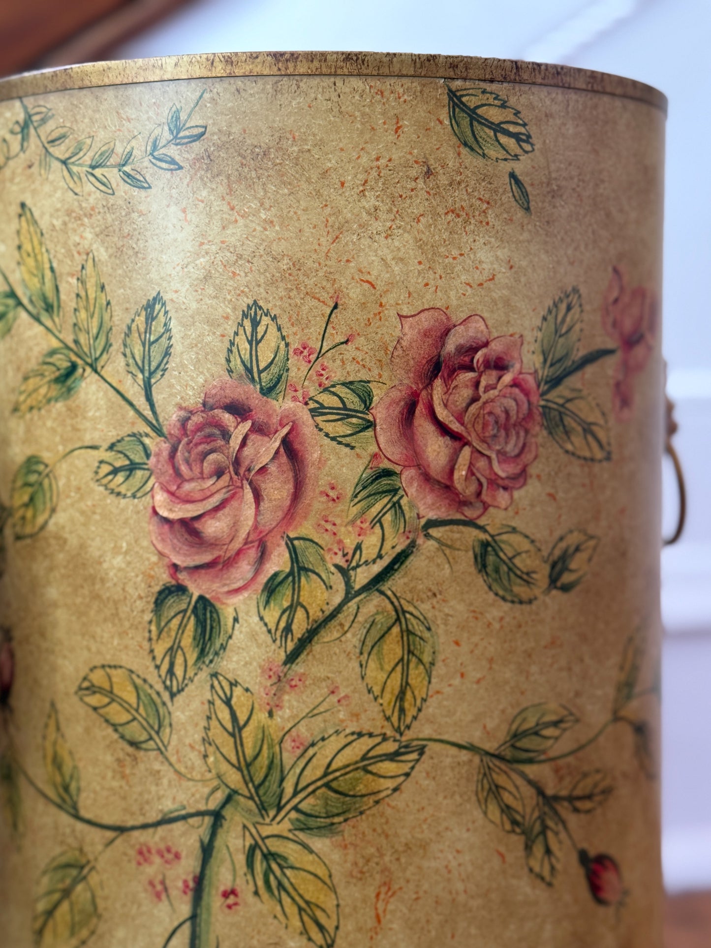 Hand Painted Tole Umbrella Stand