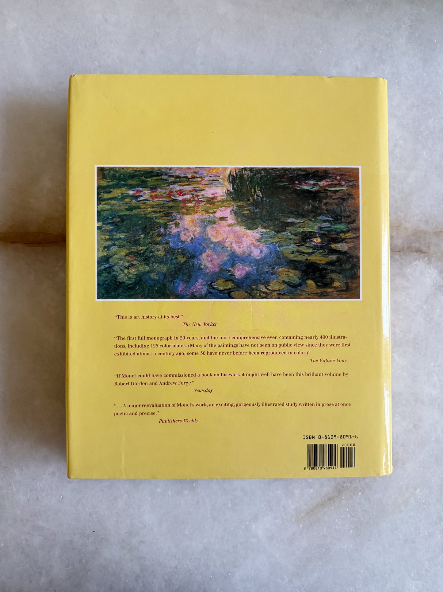 Vintage Monet Coffee Table Book