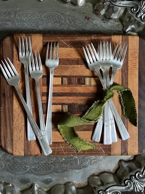 Set of Antique Silver Dinner Forks