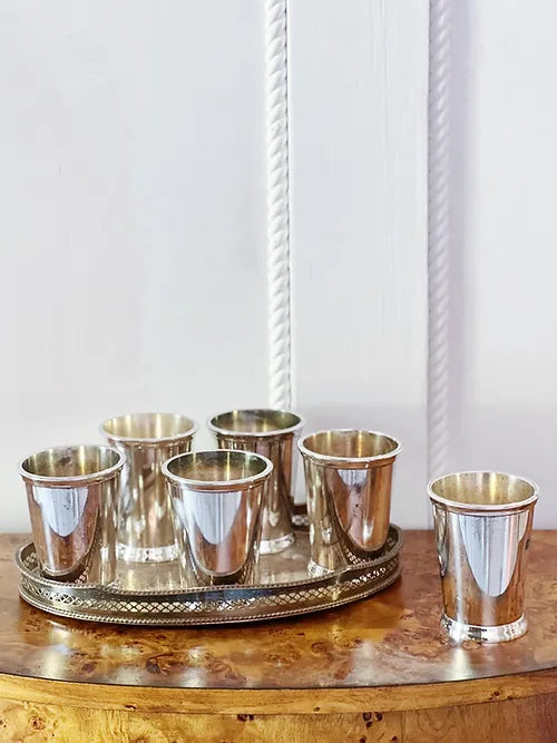 Vintage Silver Mint Julep Cups