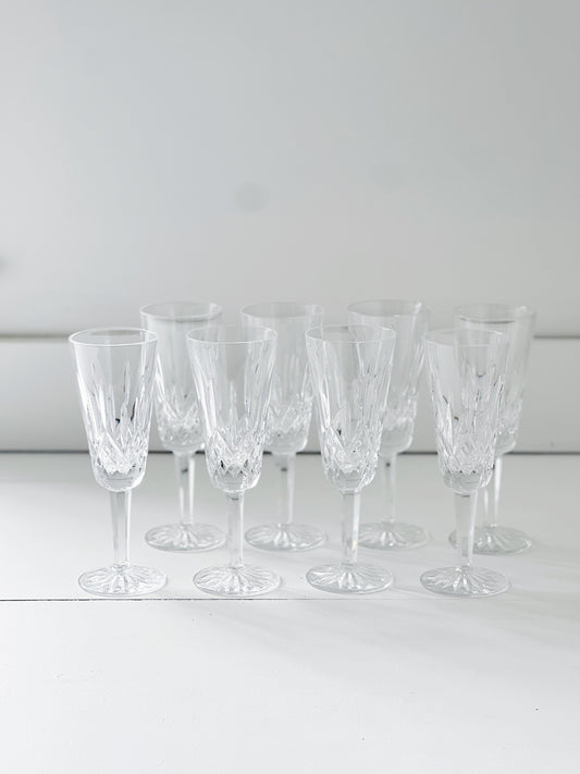 vintage waterford crystal limber champagne flutes