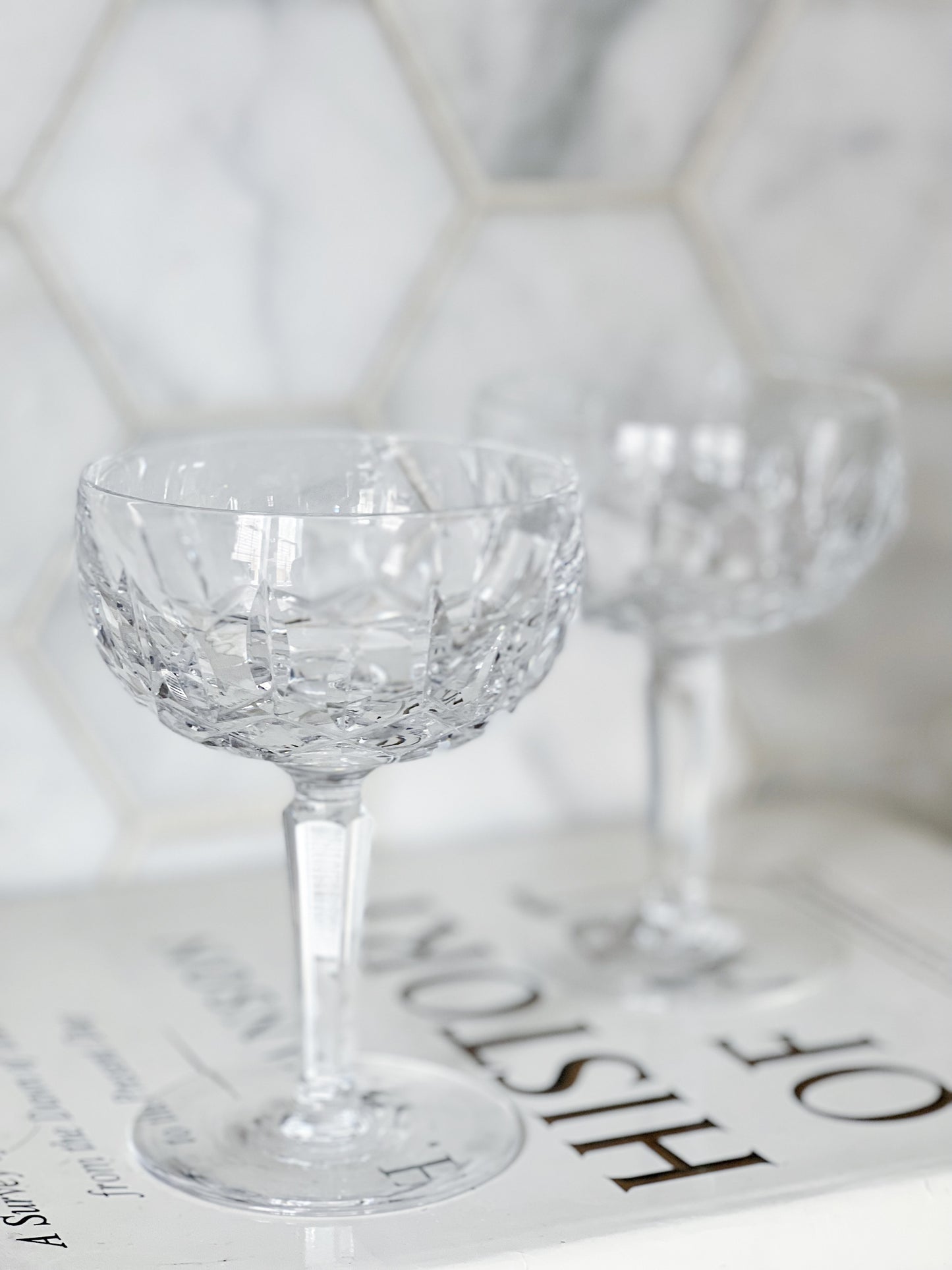 vintage waterford crystal Kildare champagne coupes 