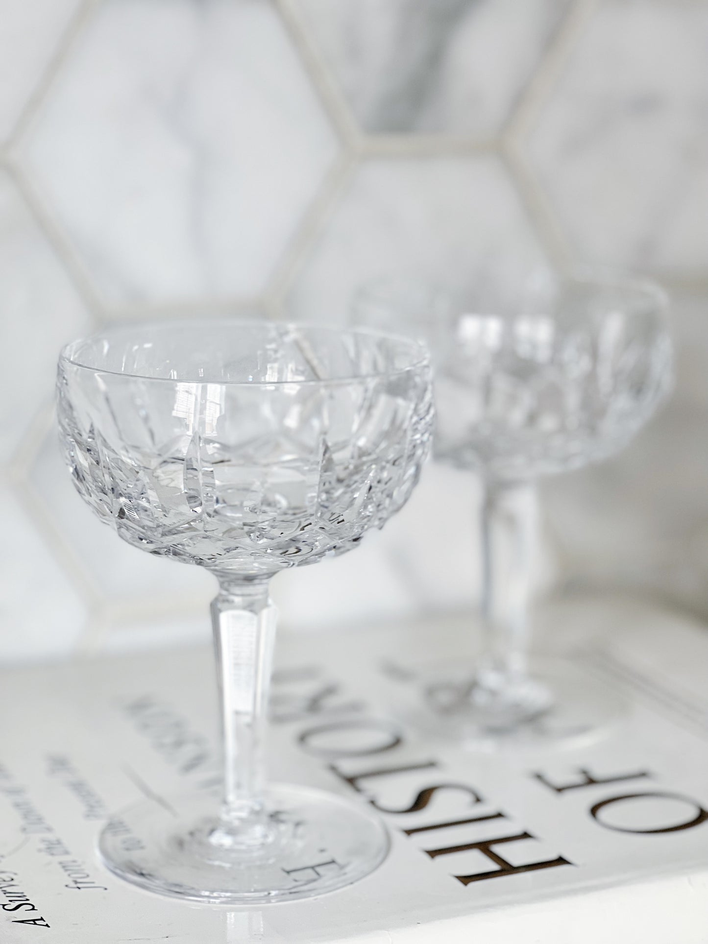 vintage waterford crystal Kildare champagne coupes