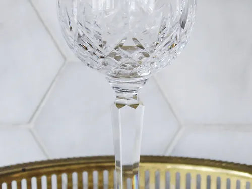vintage waterford crystal close-up