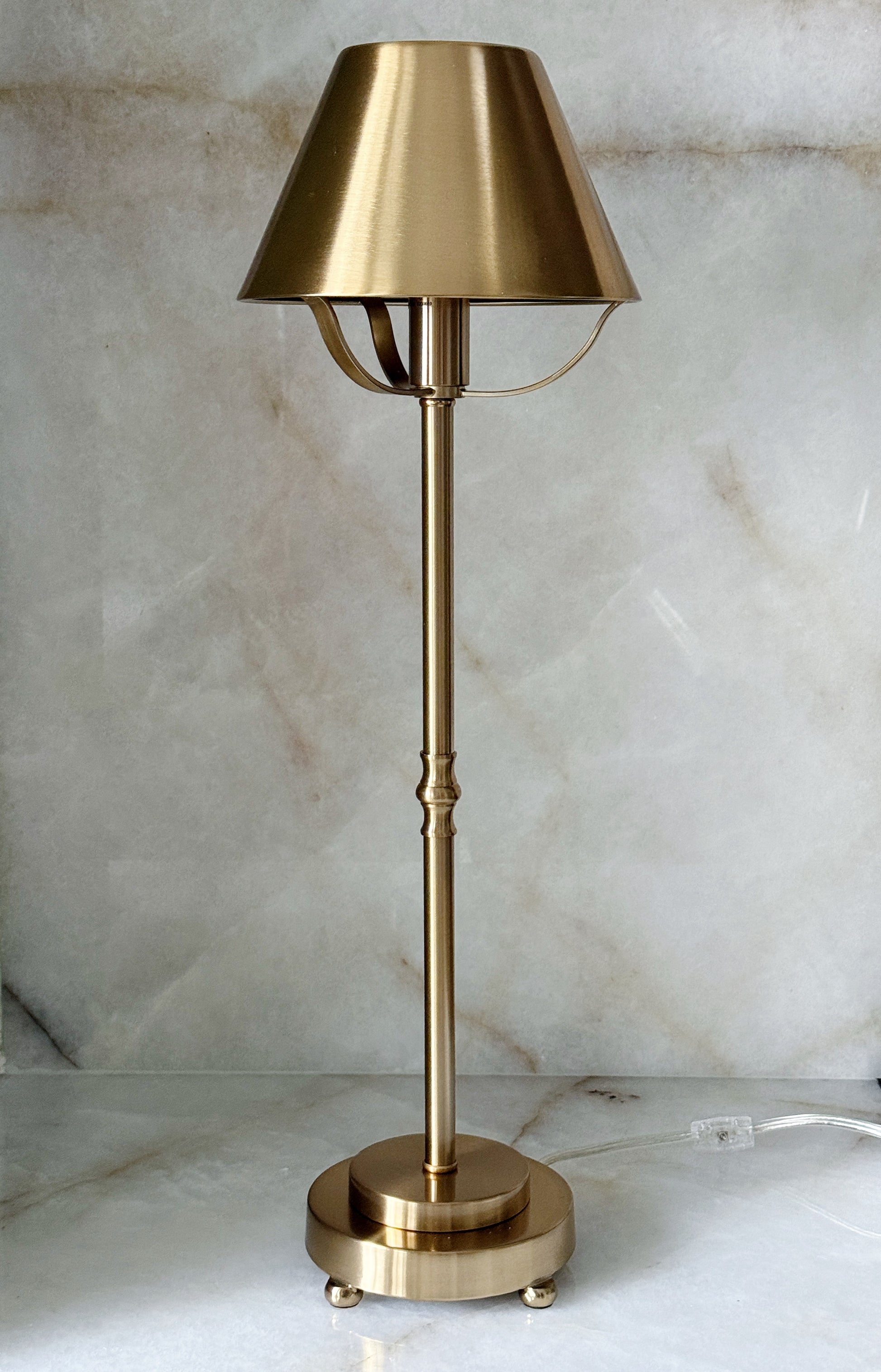 Traditional Brass Buffet Lamp