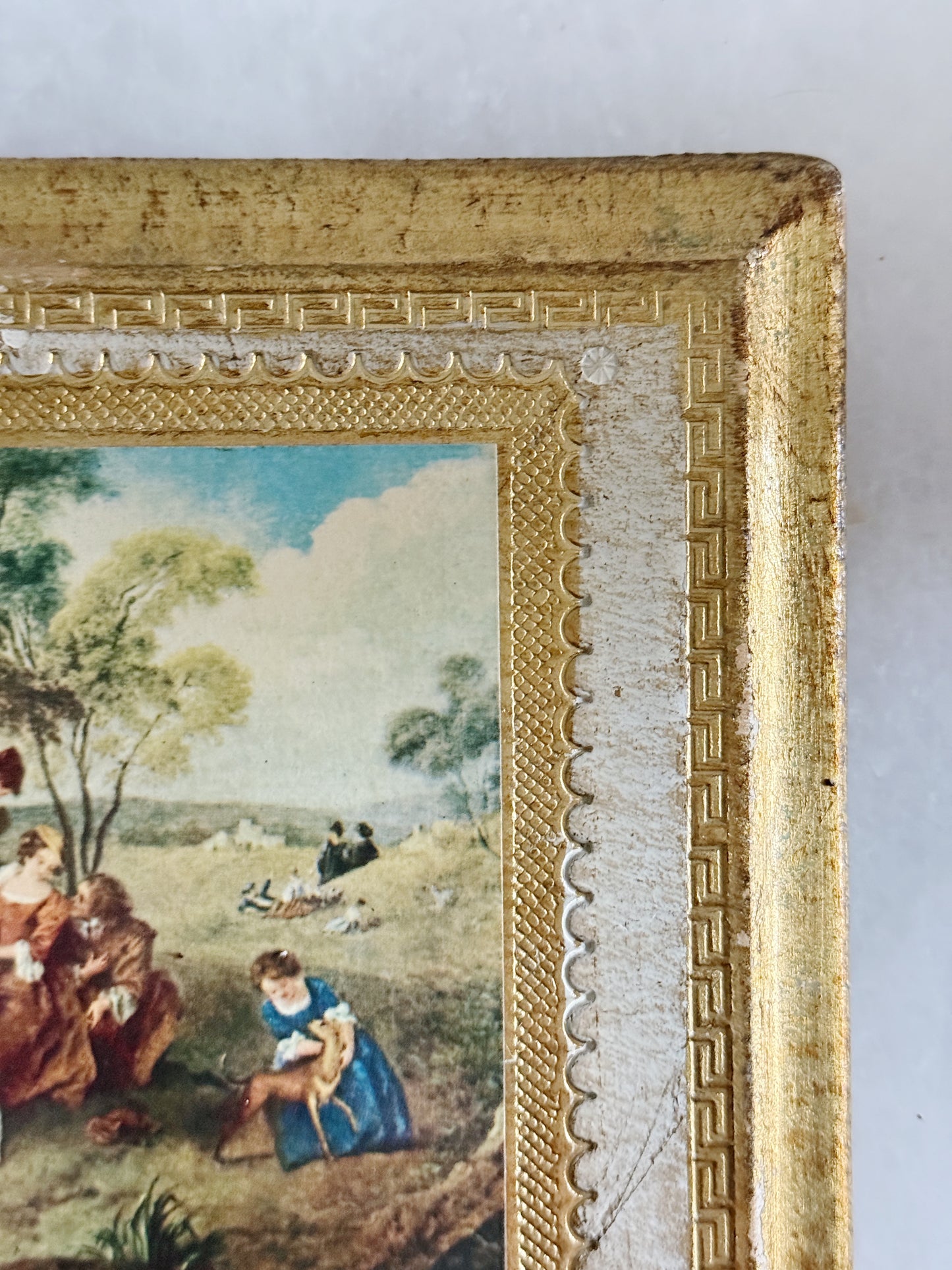 Pair of Vintage Italian Florentine Gilt Wall Plaques