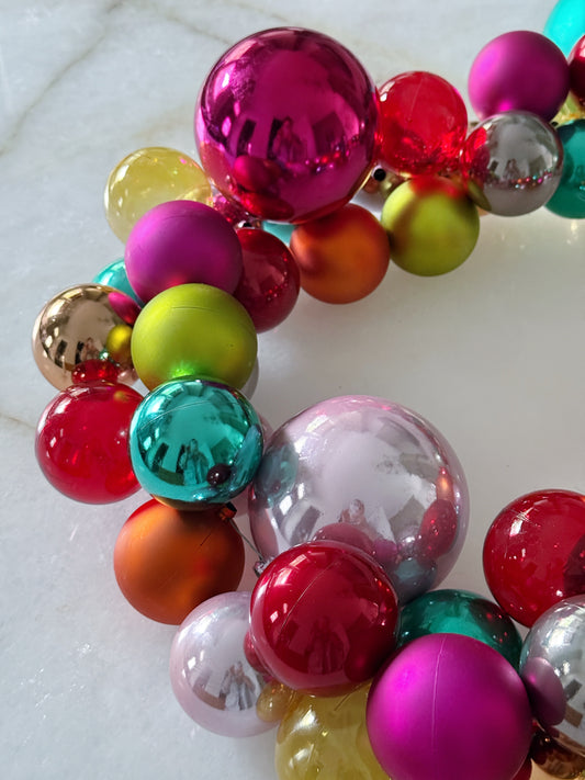 Colorful Christmas Ornament Garland