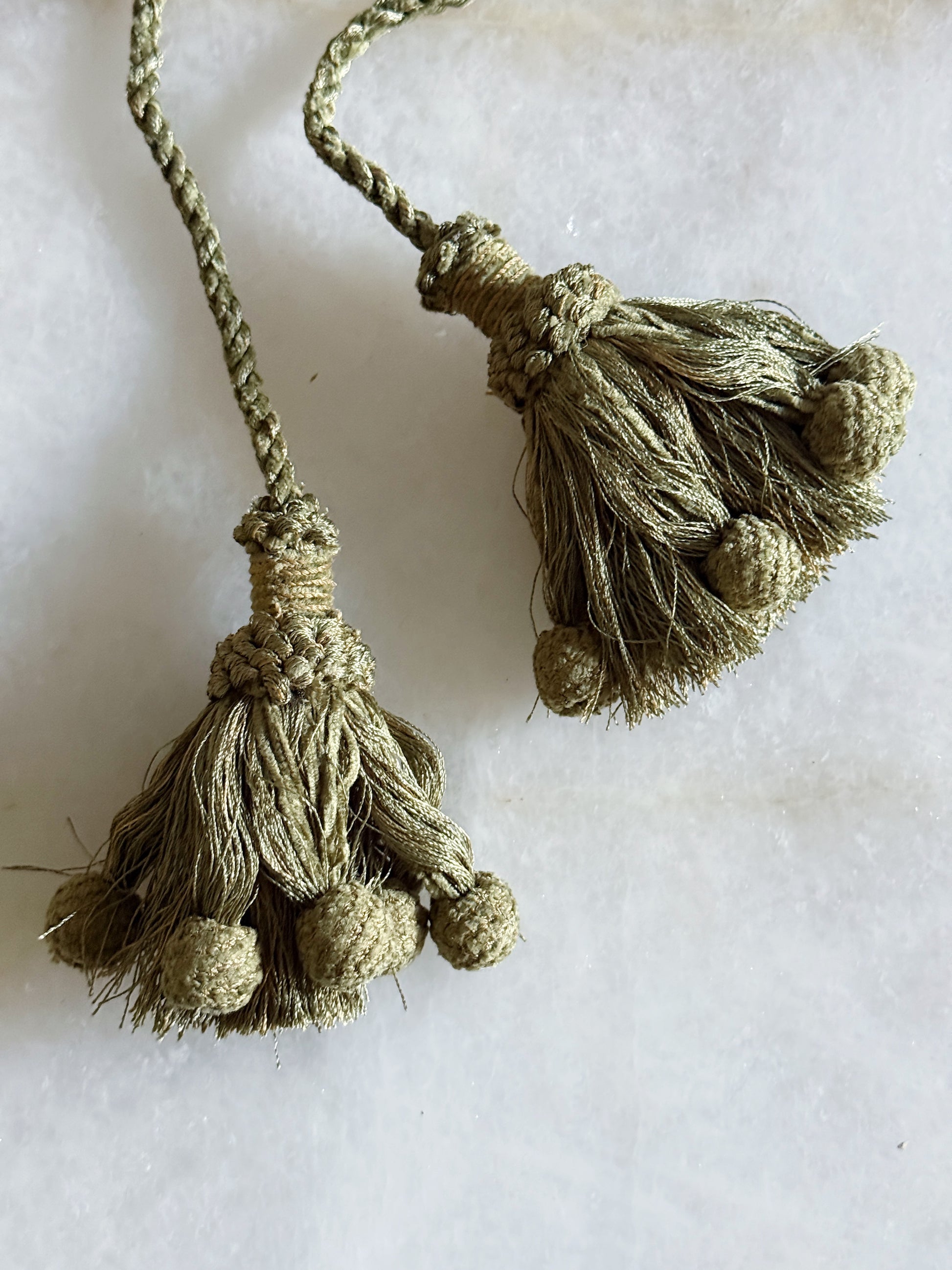 Sage Green Decorative Tassel Tieback
