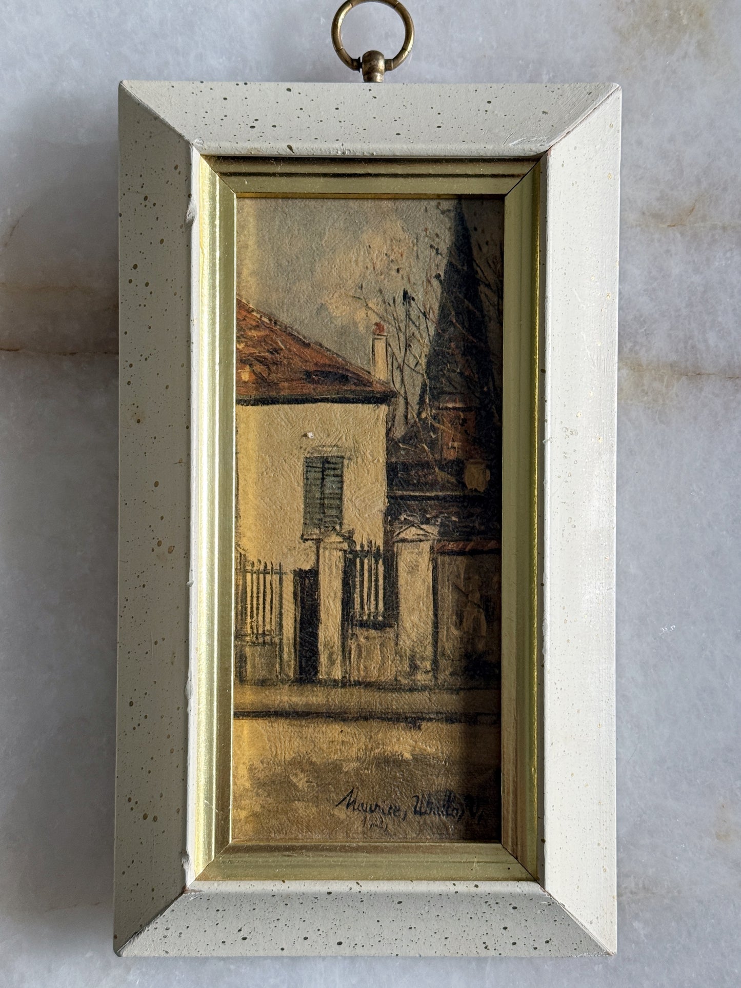 Pair of Vintage Framed European Street Scene Prints