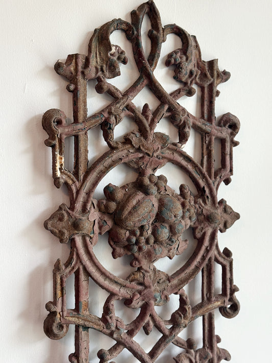 Late 19th Century Cast Iron Fence Panel