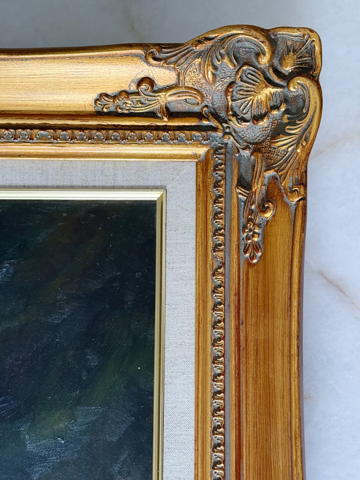 Large Framed Oil Portrait After William-Adolphe Bouguereau’s Psyché
