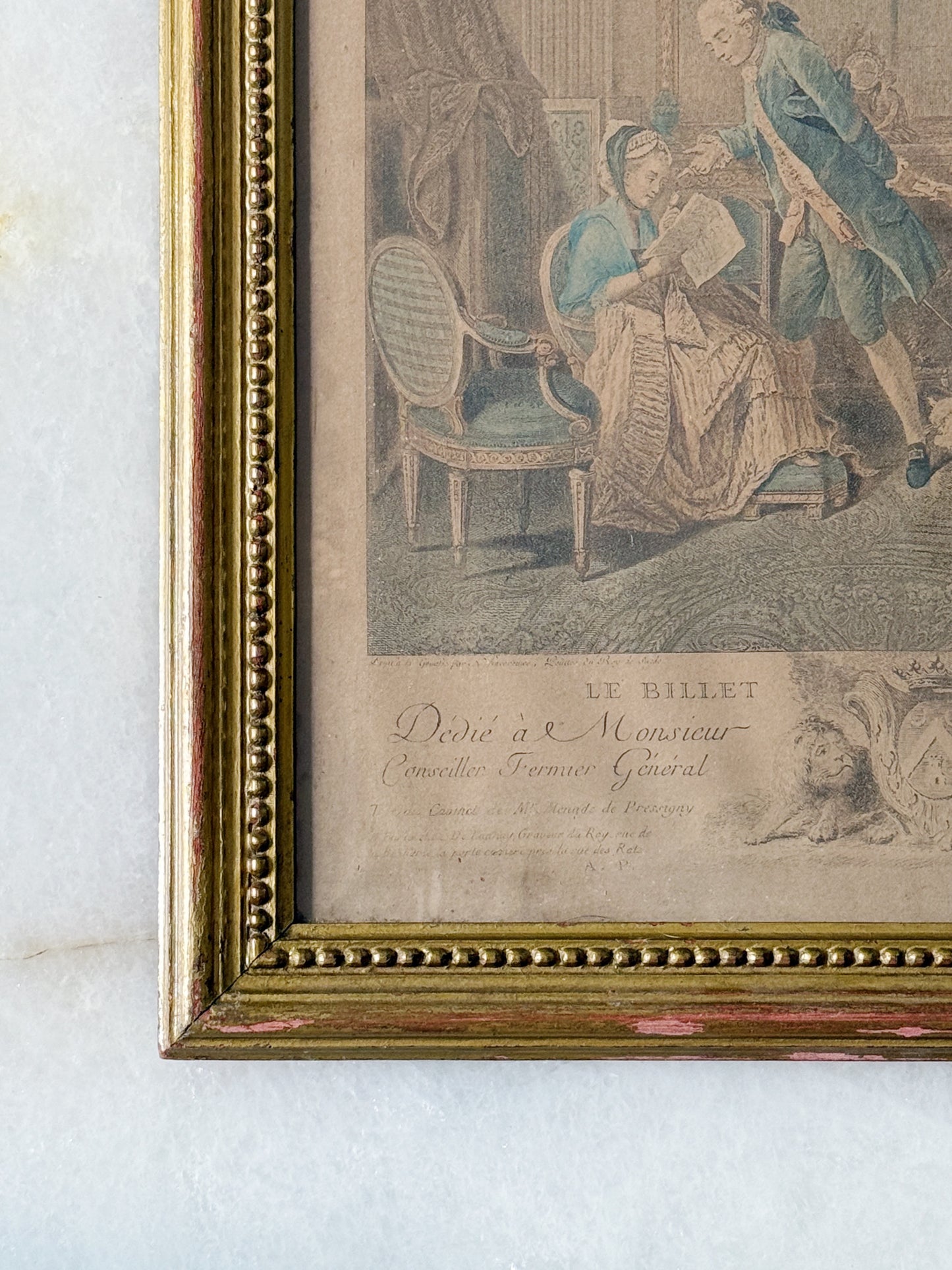 Le Billet Doux - Antique Framed Art