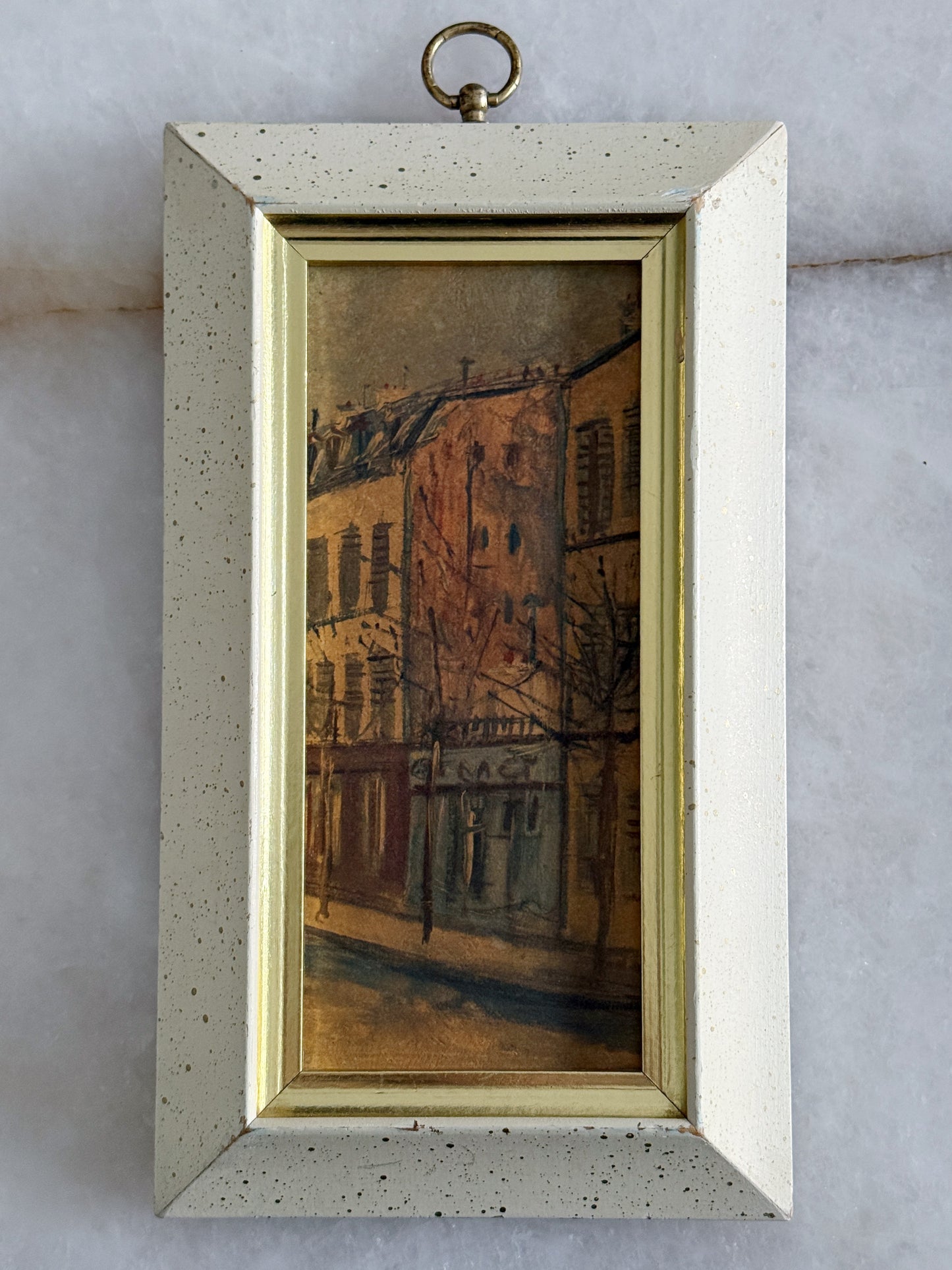 Vintage Mid-Century Framed Architectural Wall Art | Set of Two