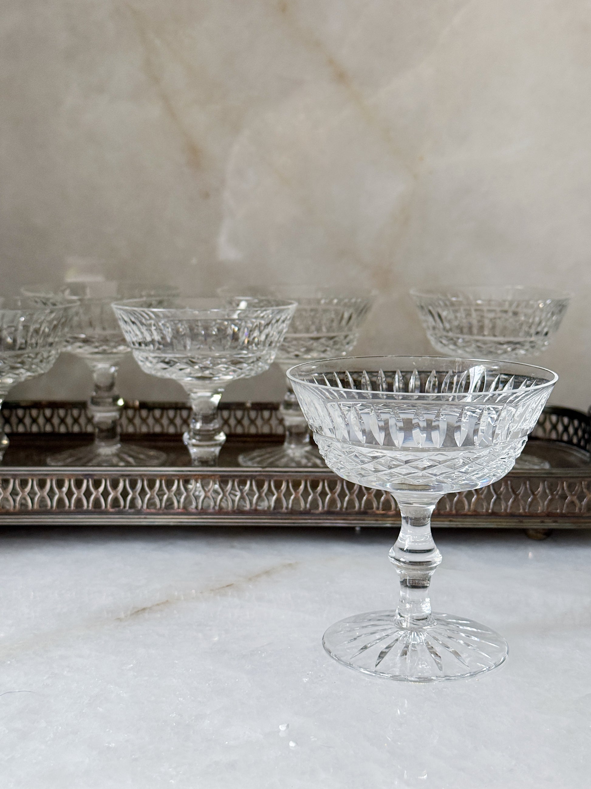 Vintage Waterford Lismore Champagne/Sherbet Coupes – Set of 6