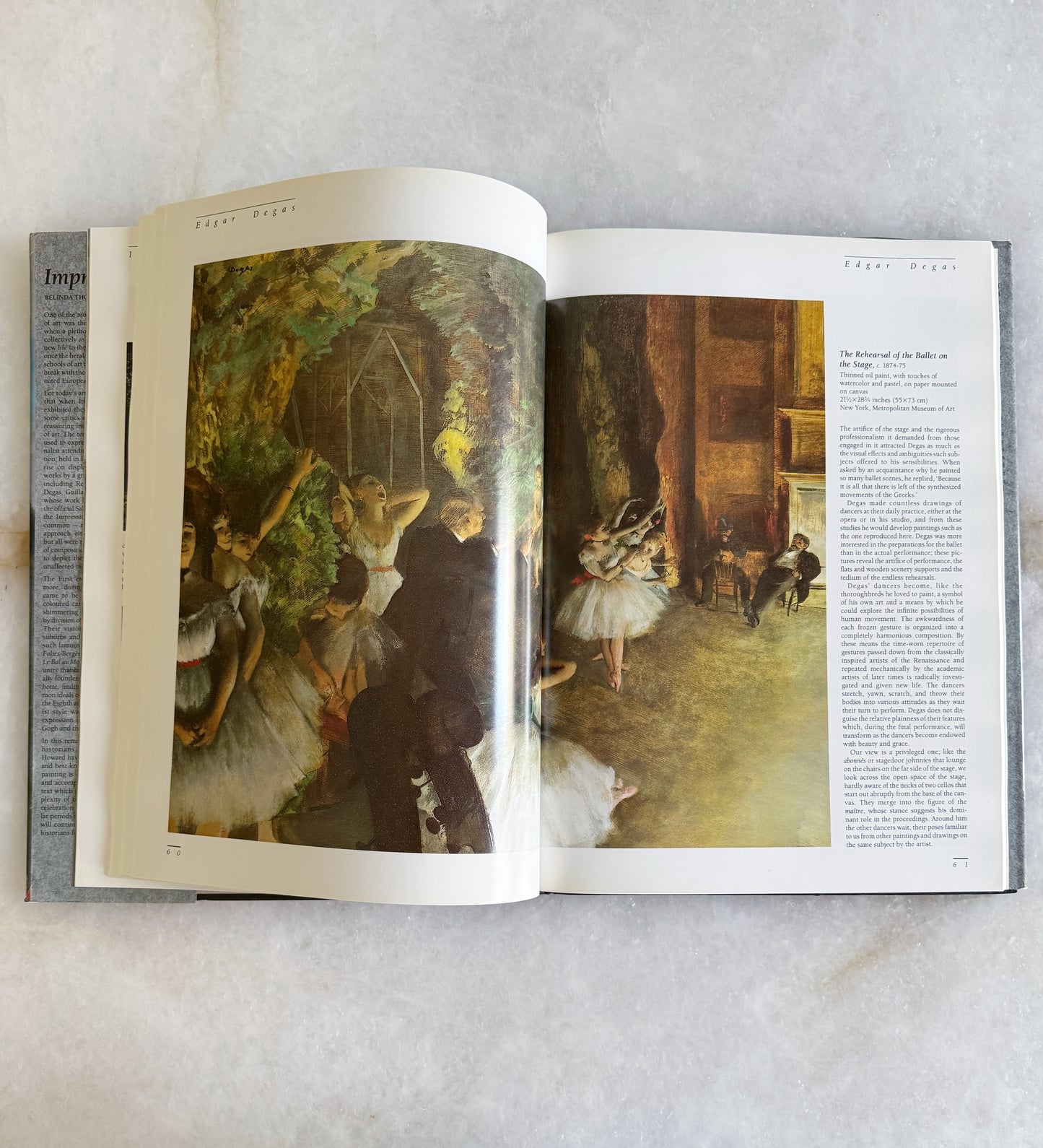 Vintage Impressionist Art Book
