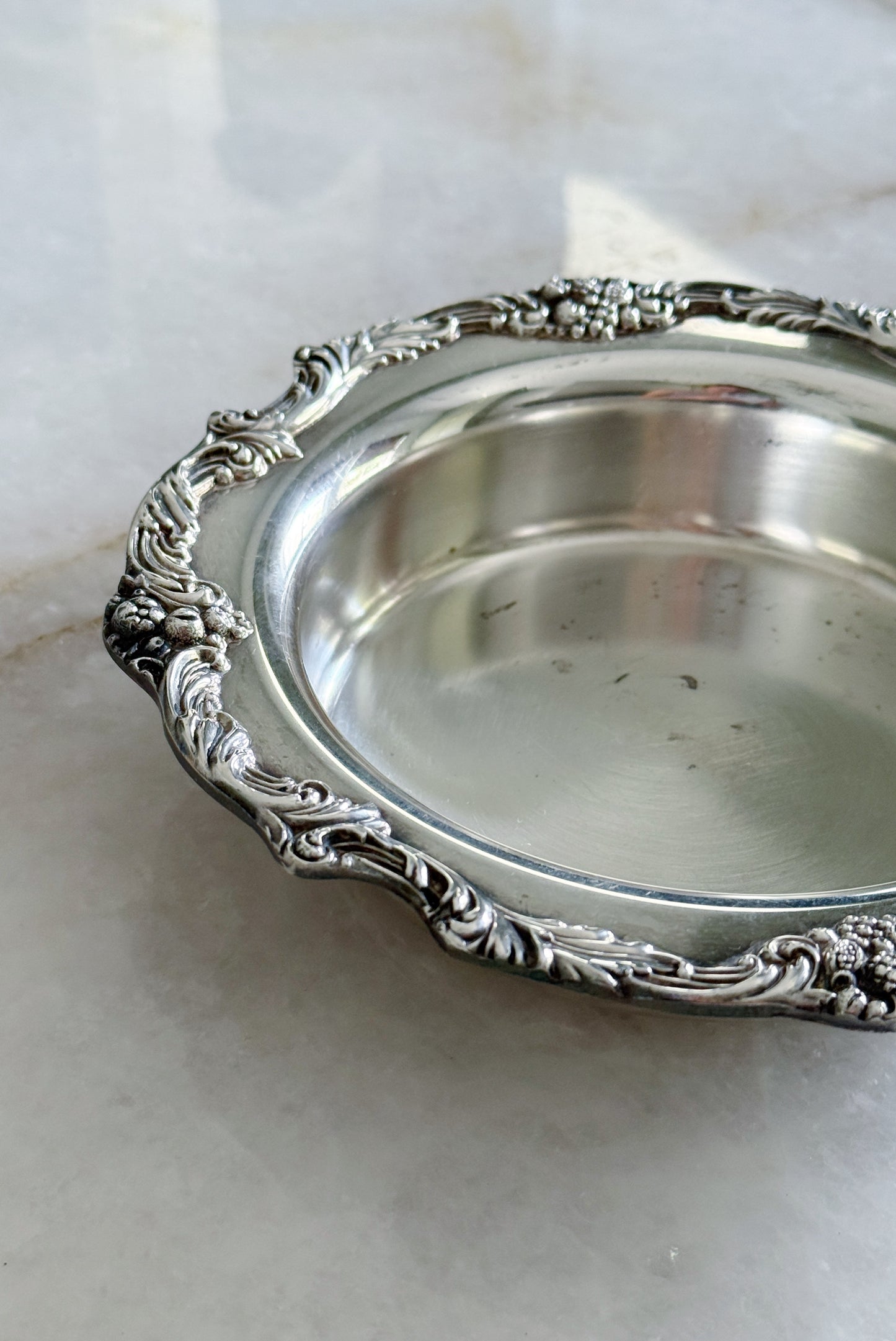 Vintage Silver Plate Wine Coaster