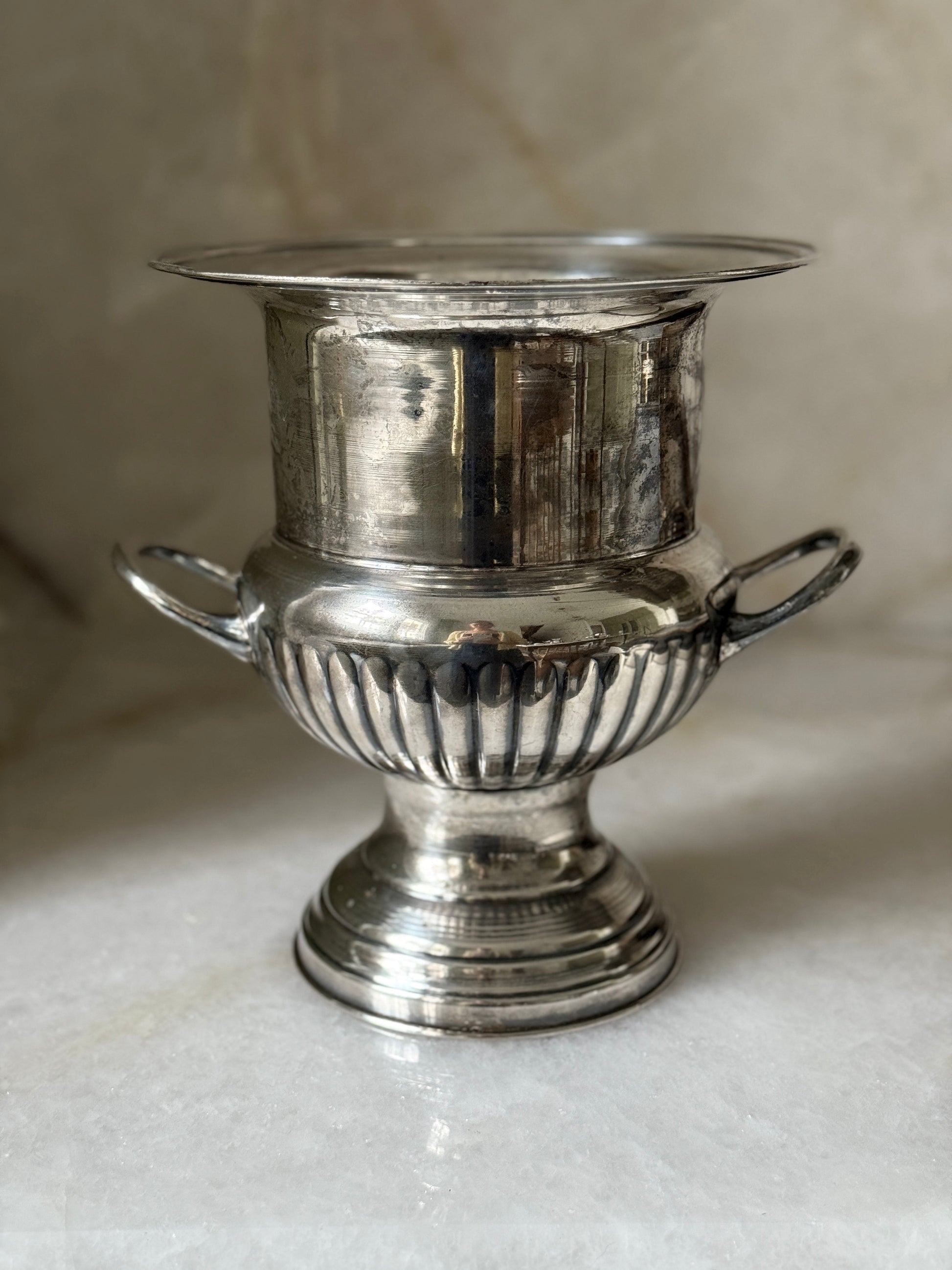 Vintage silver champagne bucket