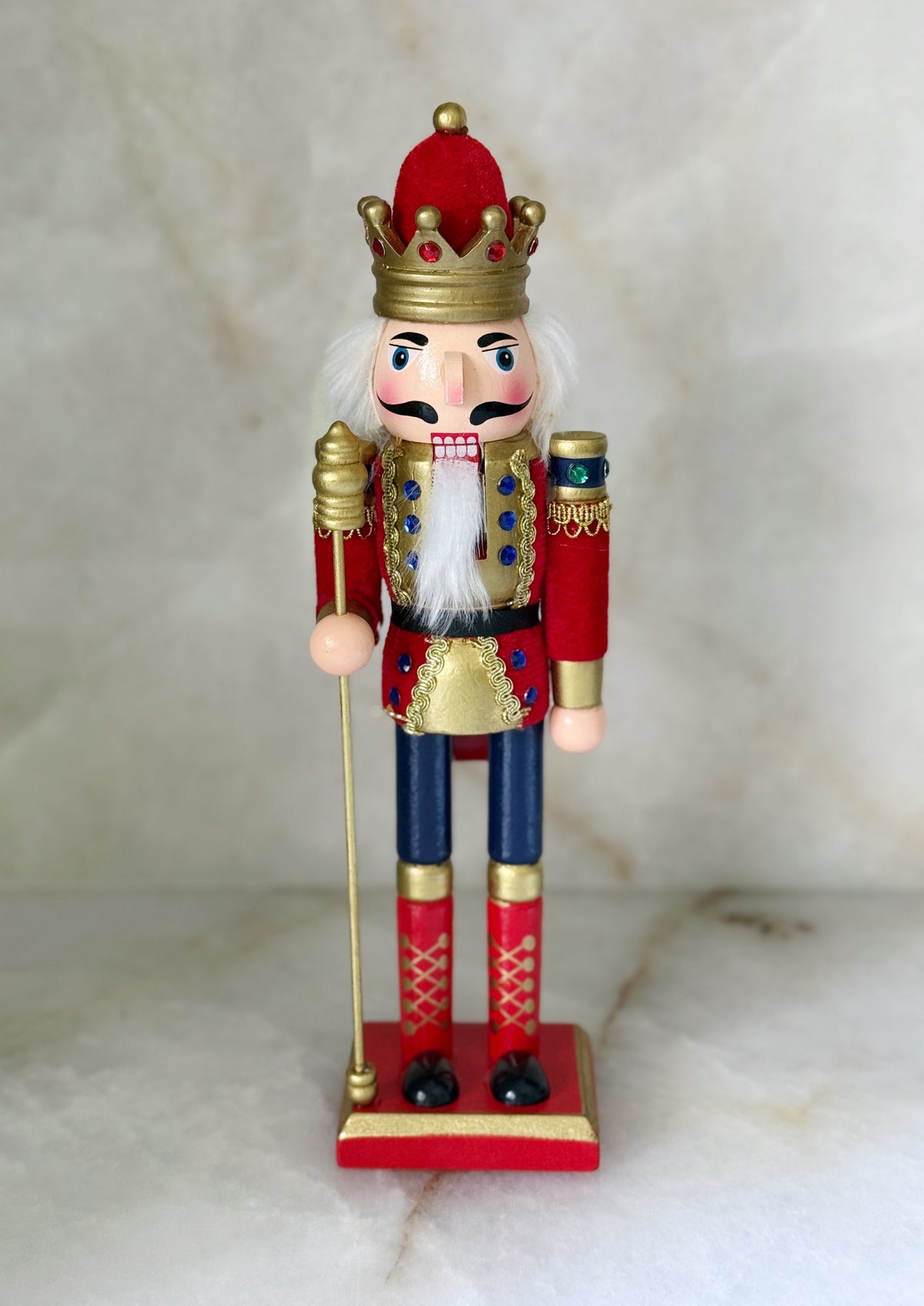 Jeweled King Wooden Nutcracker