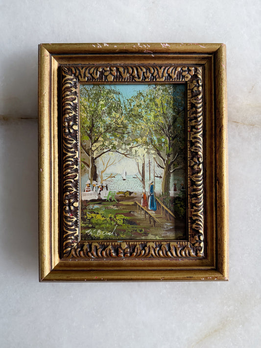 Vintage Framed Dutch Oil Painting