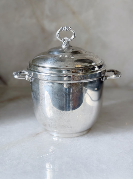 Vintage Silver Insulated Ice Bucket