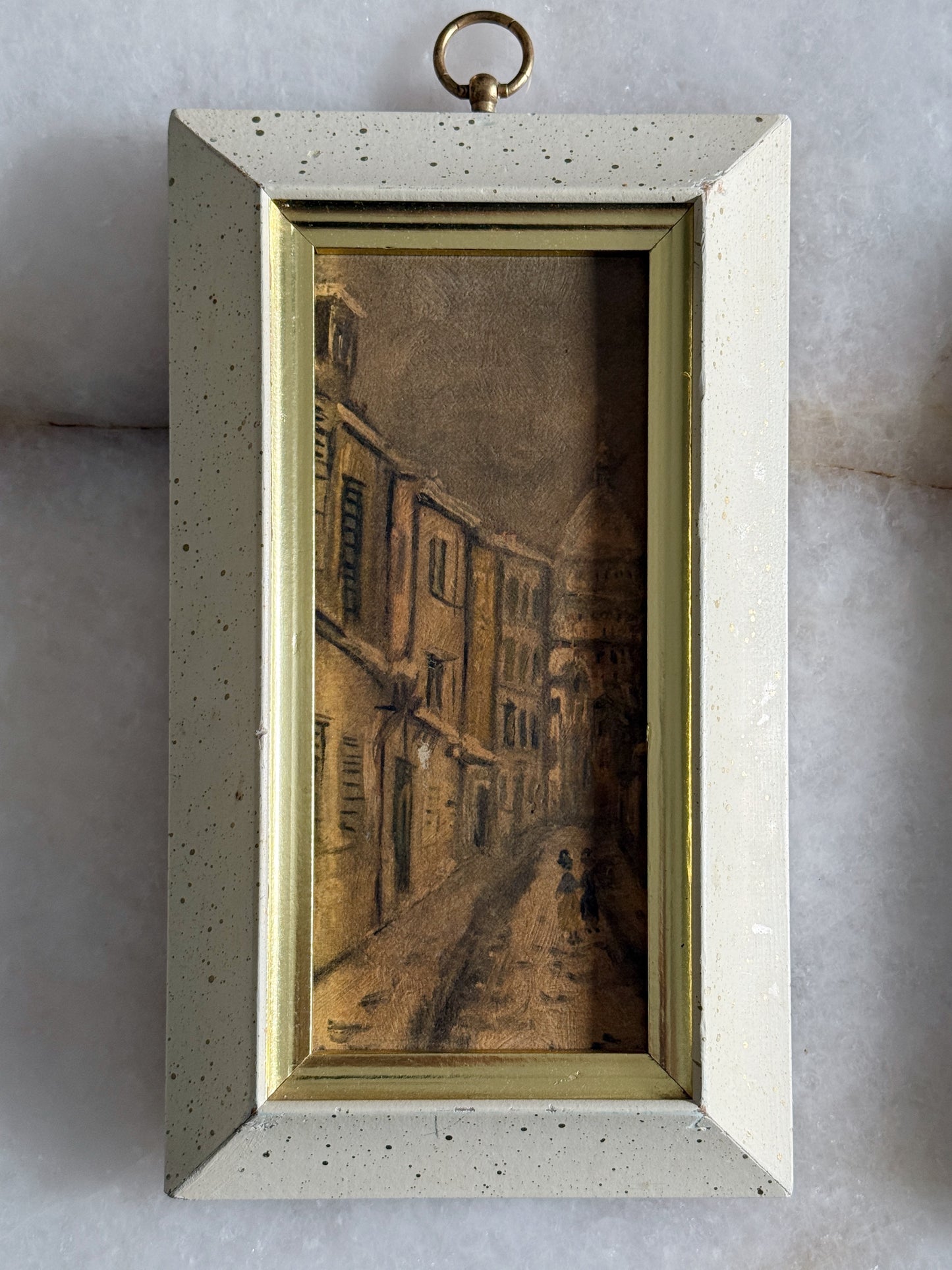 Pair of Vintage Framed European Street Scene Prints