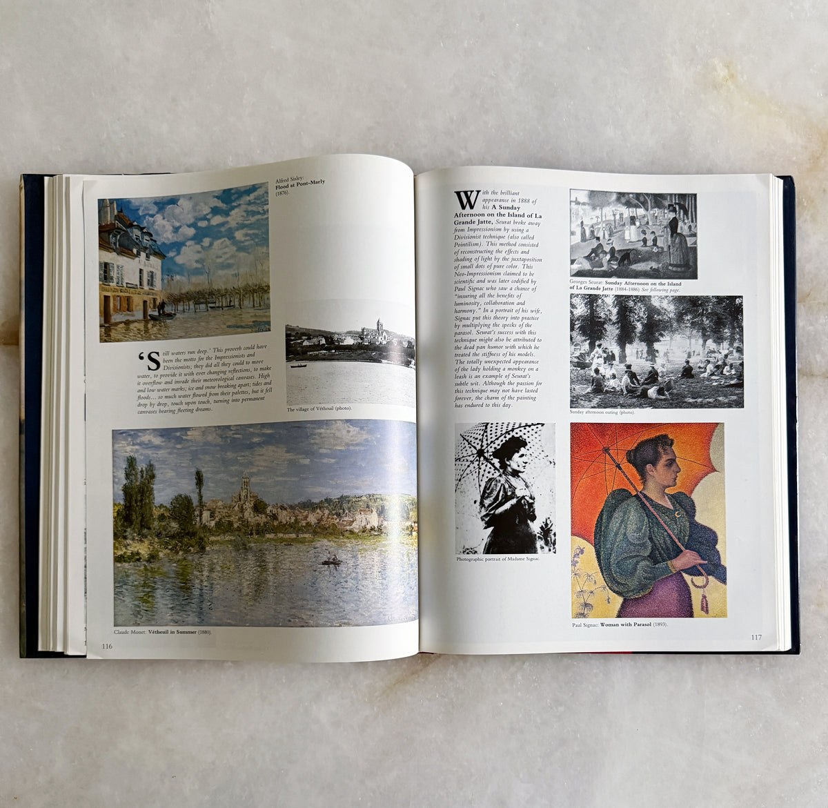 Vintage The Real World of the Impressionists Art Coffee Table Book