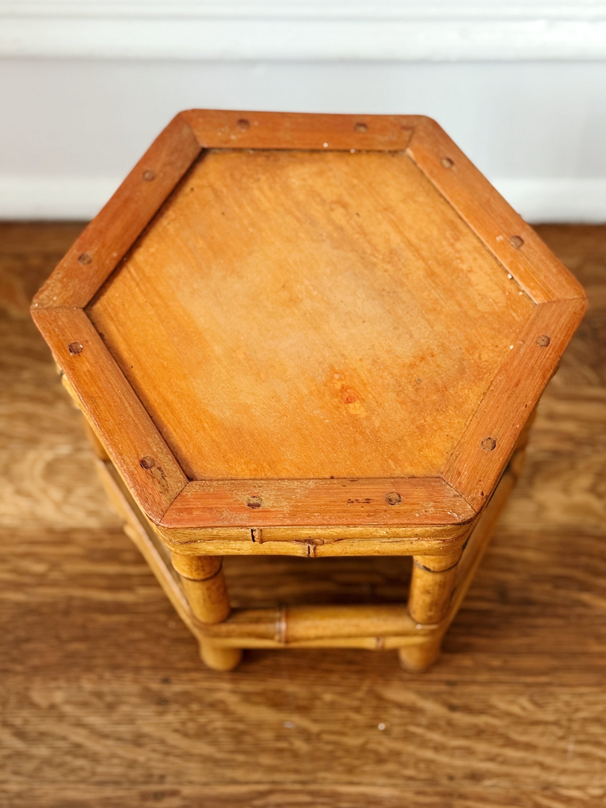 Mid-Century Modern Vintage Bamboo Plant Stand