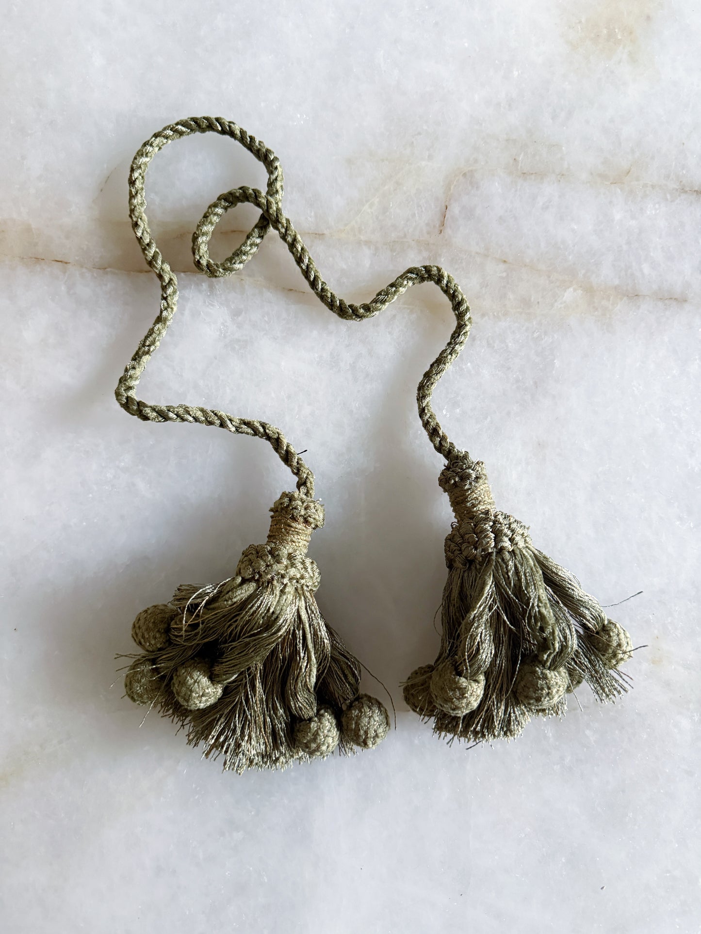 Sage Green Decorative Tassel Tieback