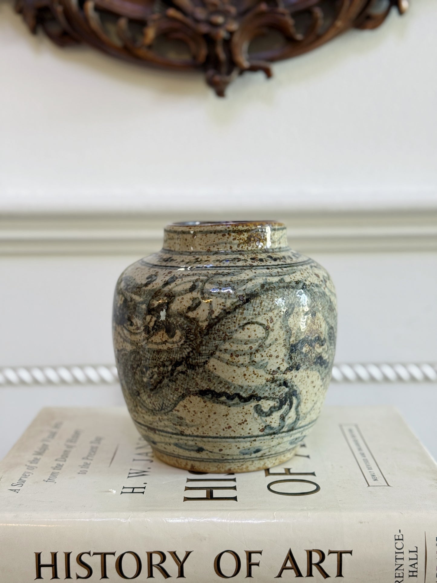 Porcelain Dragon Vase 