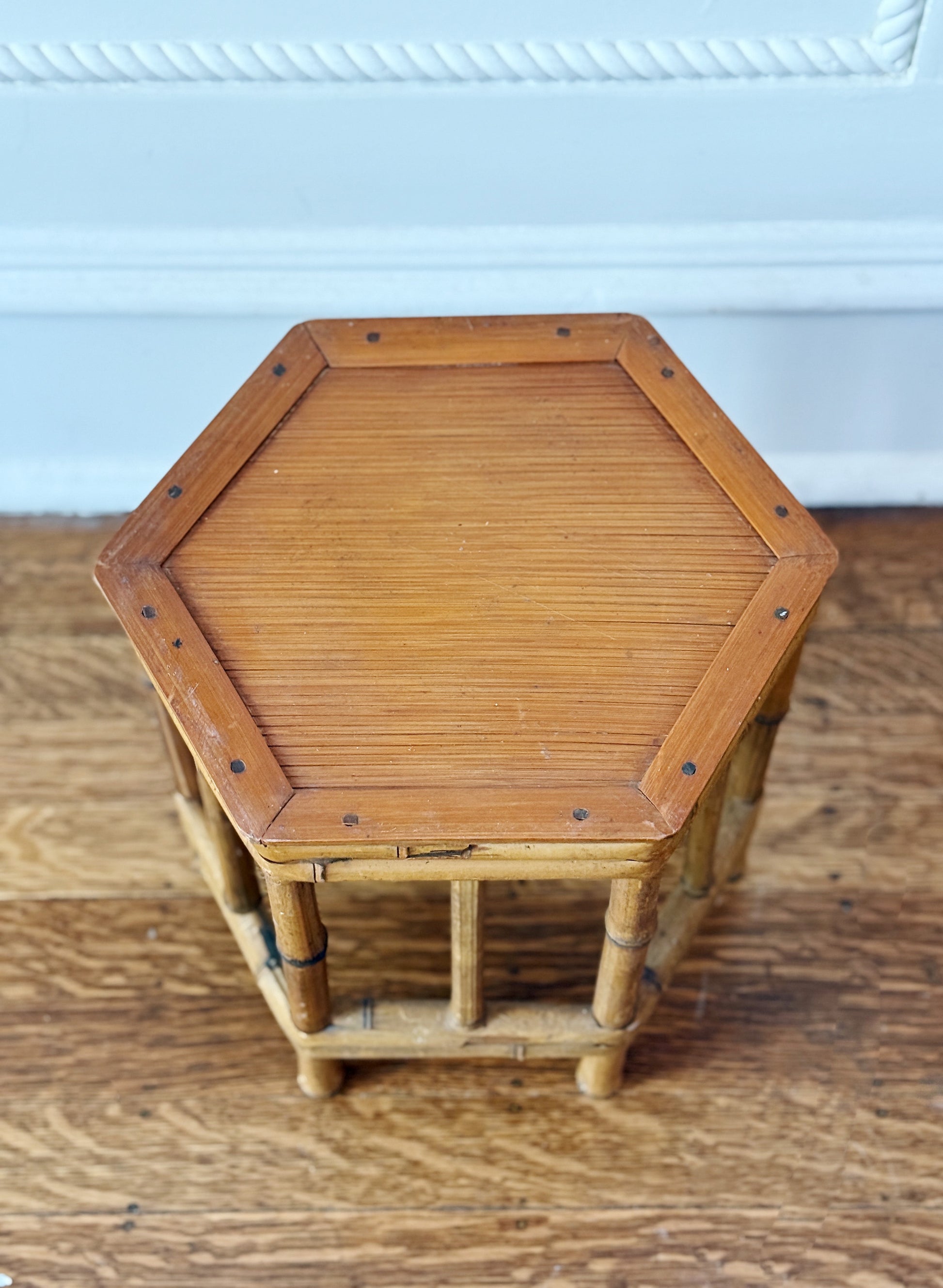Mid-Century Modern Vintage Bamboo Plant Stand