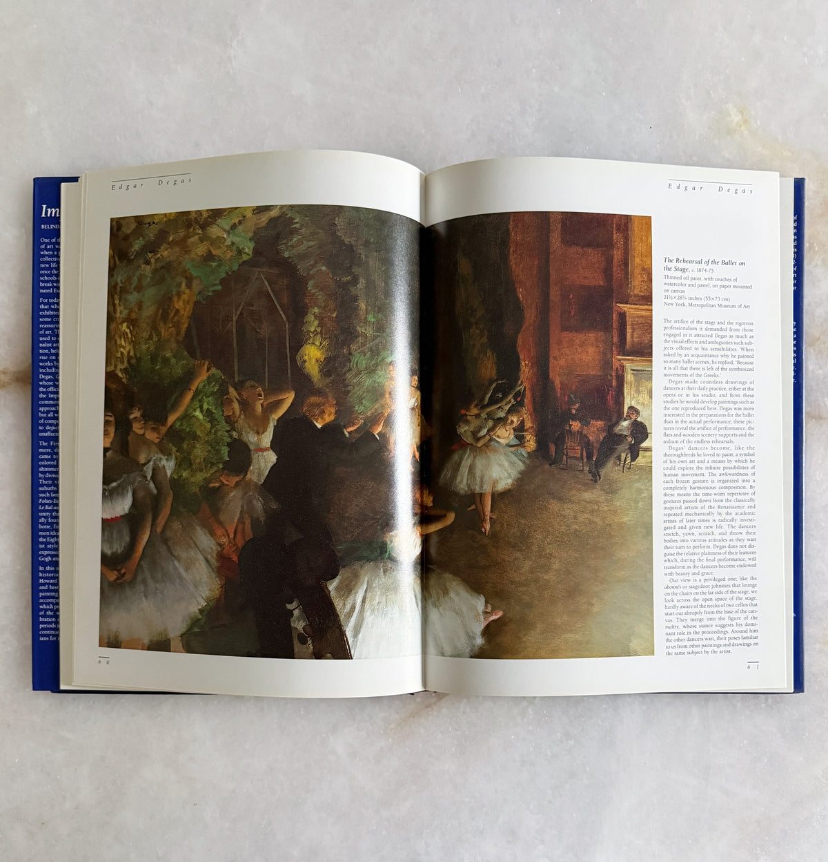 Vintage Impressionism Art Coffee Table Book 