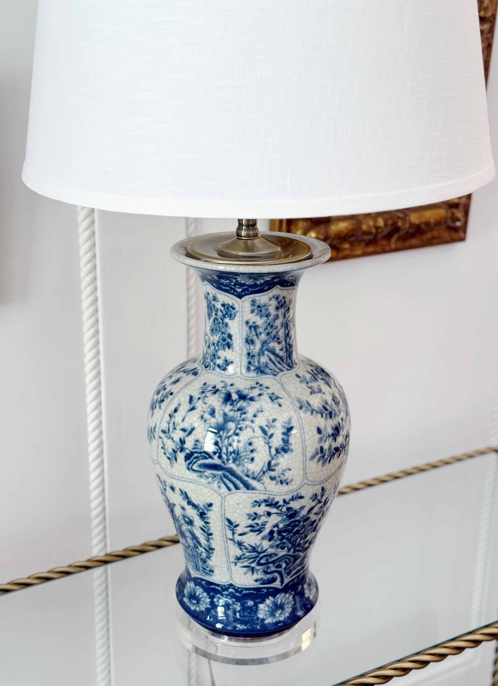 Blue & White Porcelain Vase Table Lamp