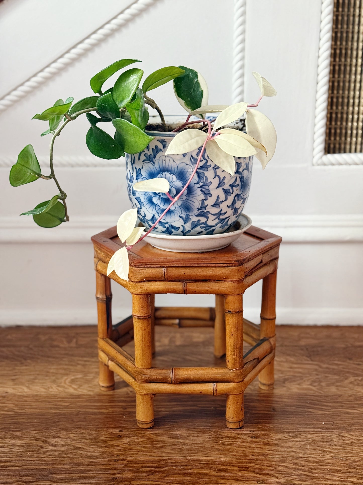 Mid-Century Modern Vintage Bamboo Plant Stand