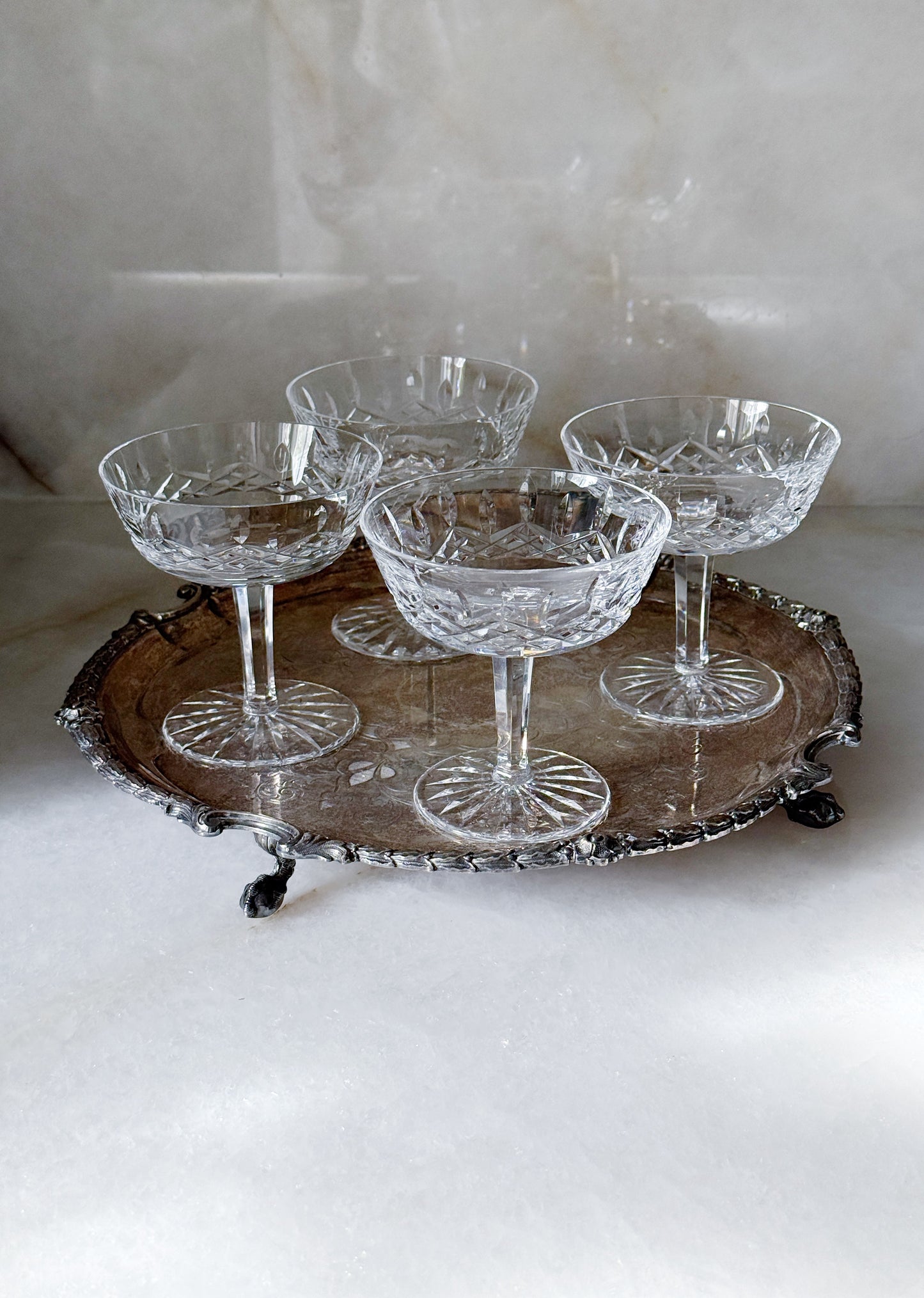 Vintage Waterford Lismore Champagne/Sherbet Coupes – Set of 4