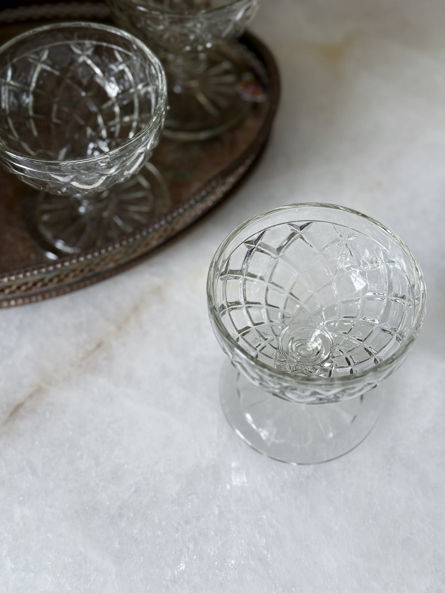 Set of Four Vintage Champagne Coupes