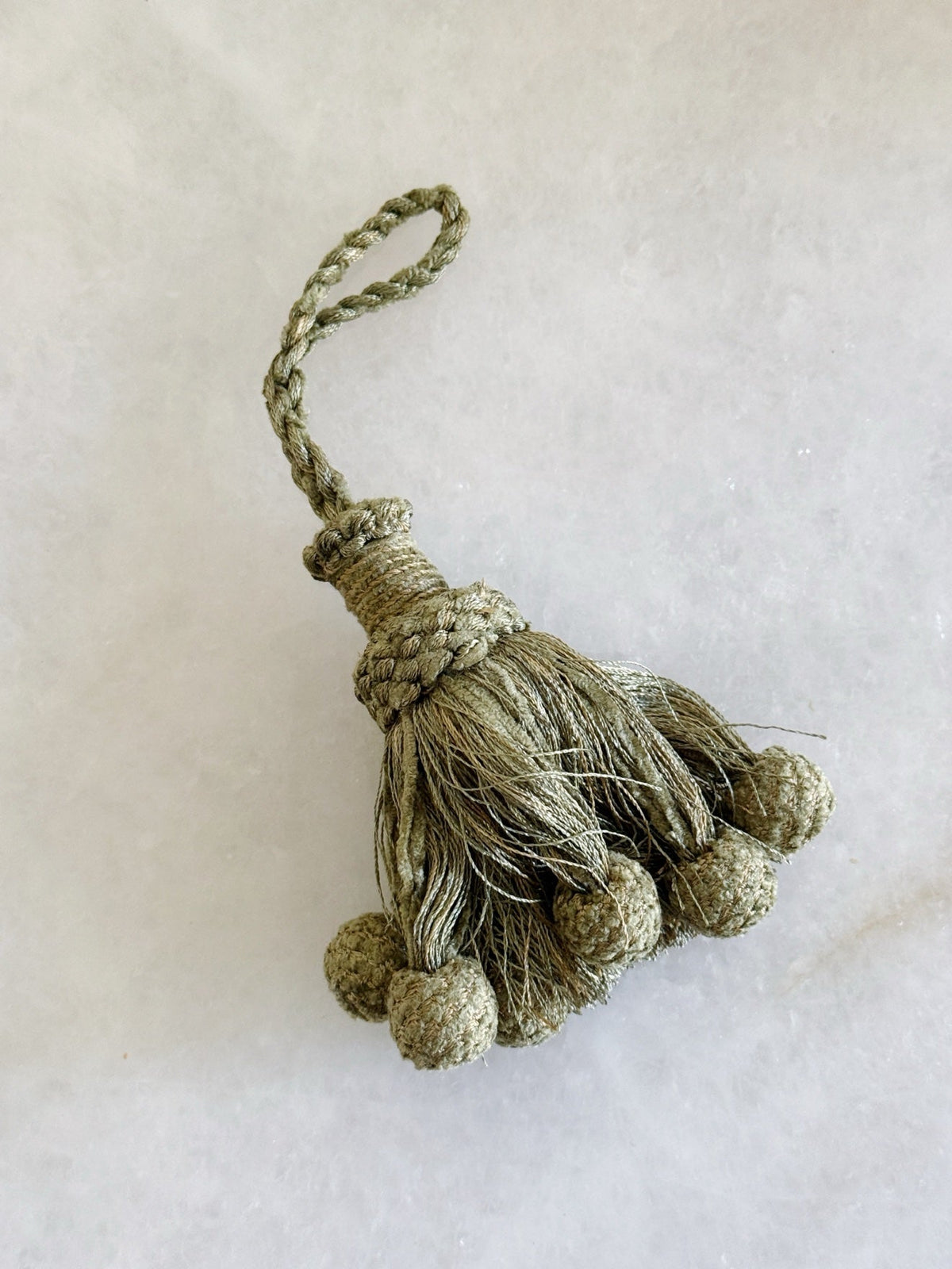Sage mix decorative tassel with ghungroo ball detailing